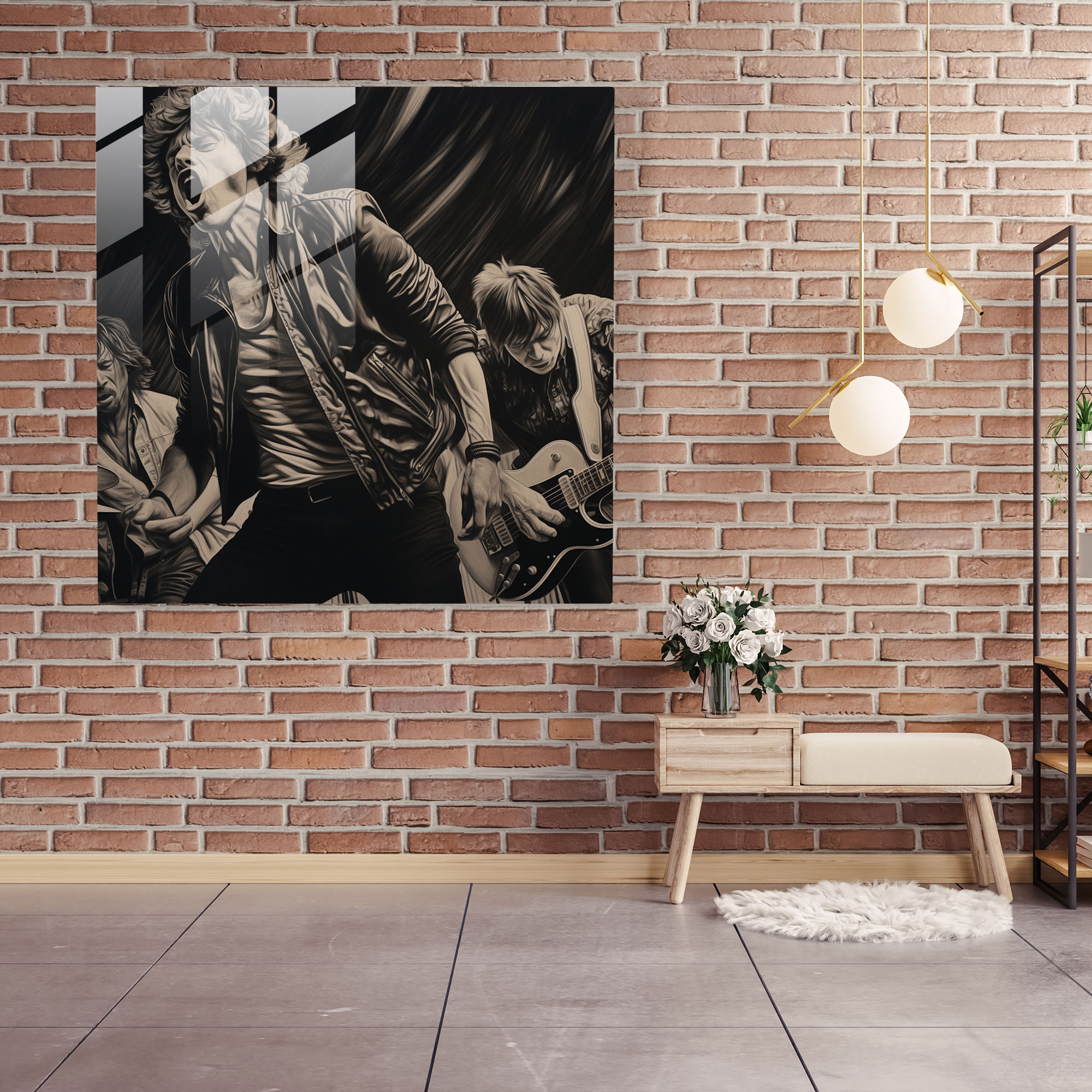 Rolling Stones Glass Print - Rolling Stones, Rolling Stones, Modern Art, Glass Art