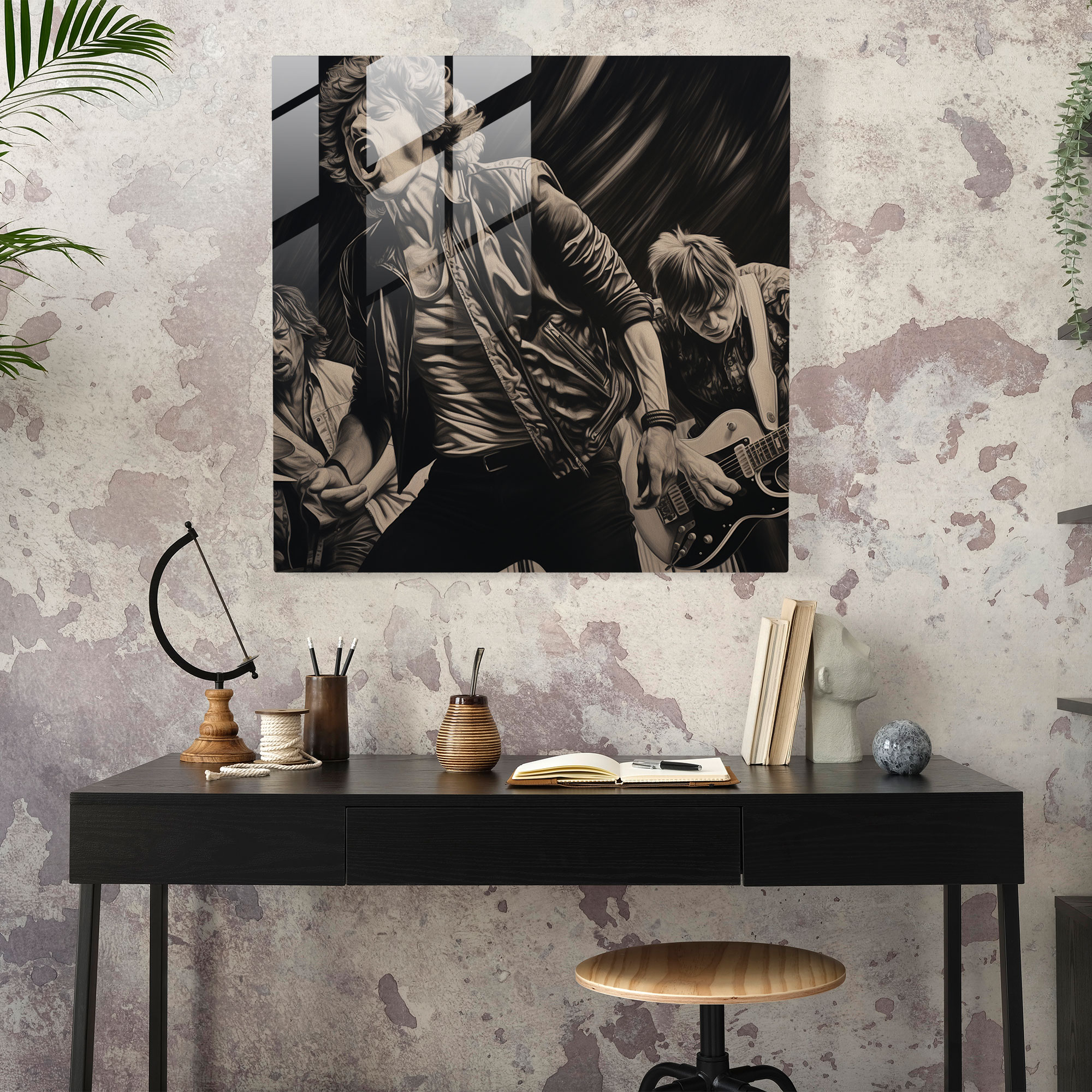 Rolling Stones Glass Print - Rolling Stones, Rolling Stones, Modern Art, Glass Art