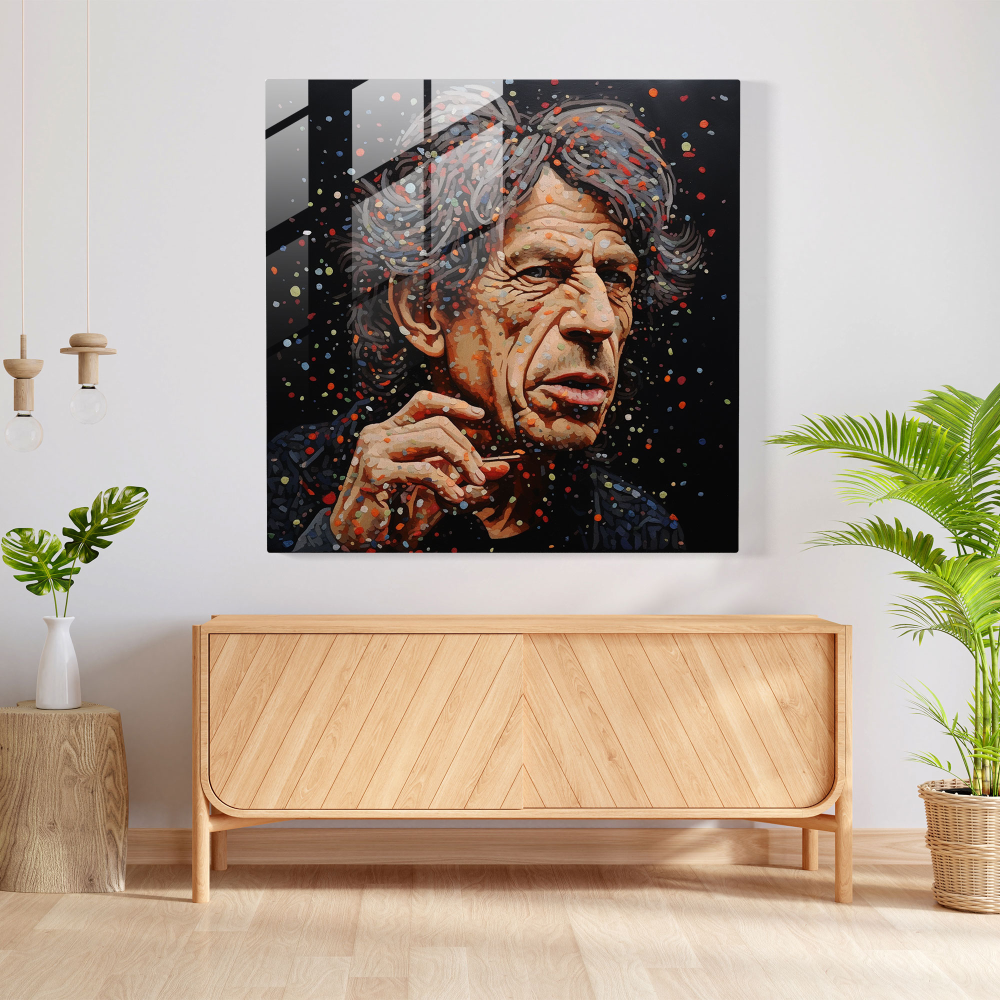 Glasbild Rolling Stones - Rolling Stones Glas Kunst Glasbild Reich