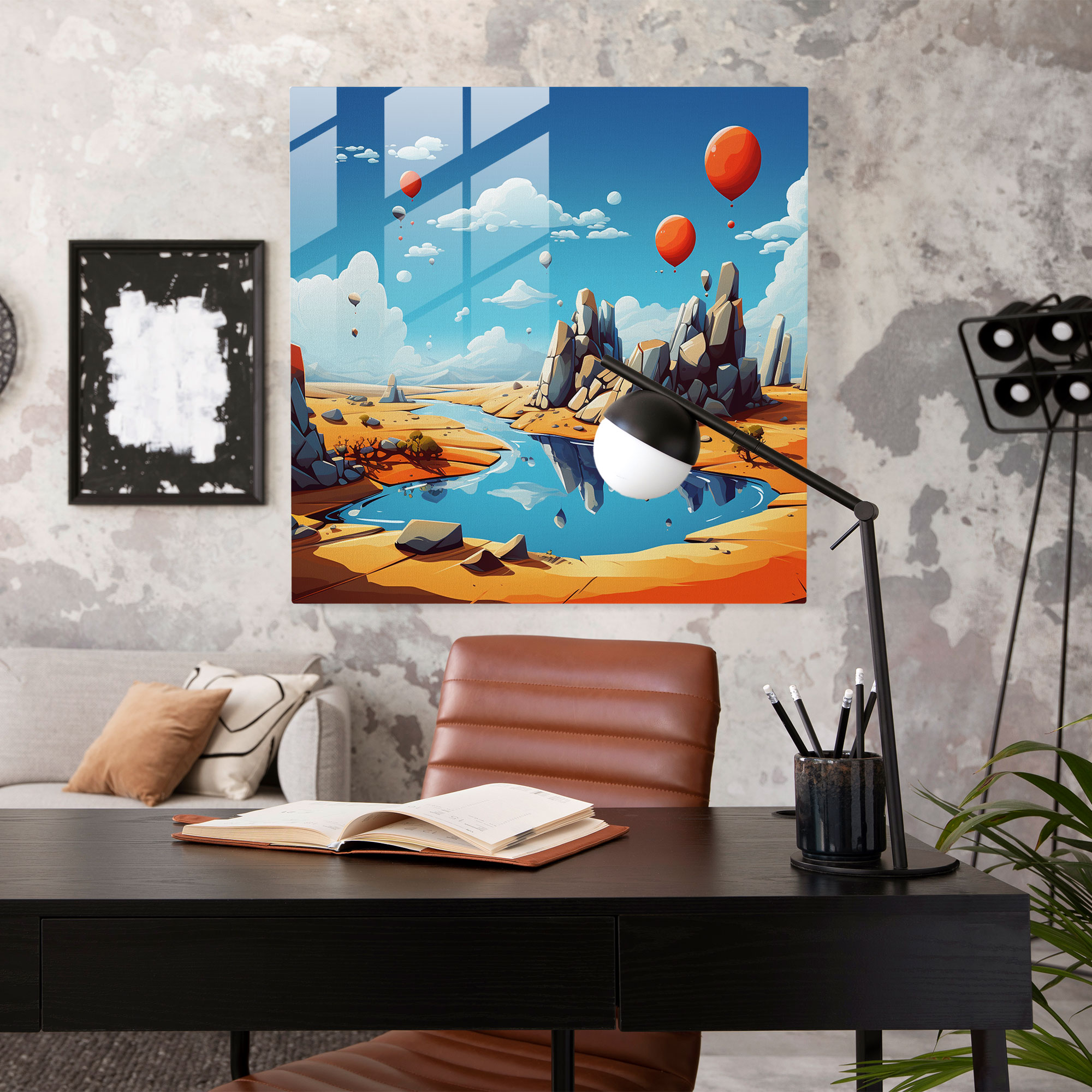 Glass Print - Floating Rolling Stones - Rolling Stones, Modern Art, Glass Art, Home Decoration