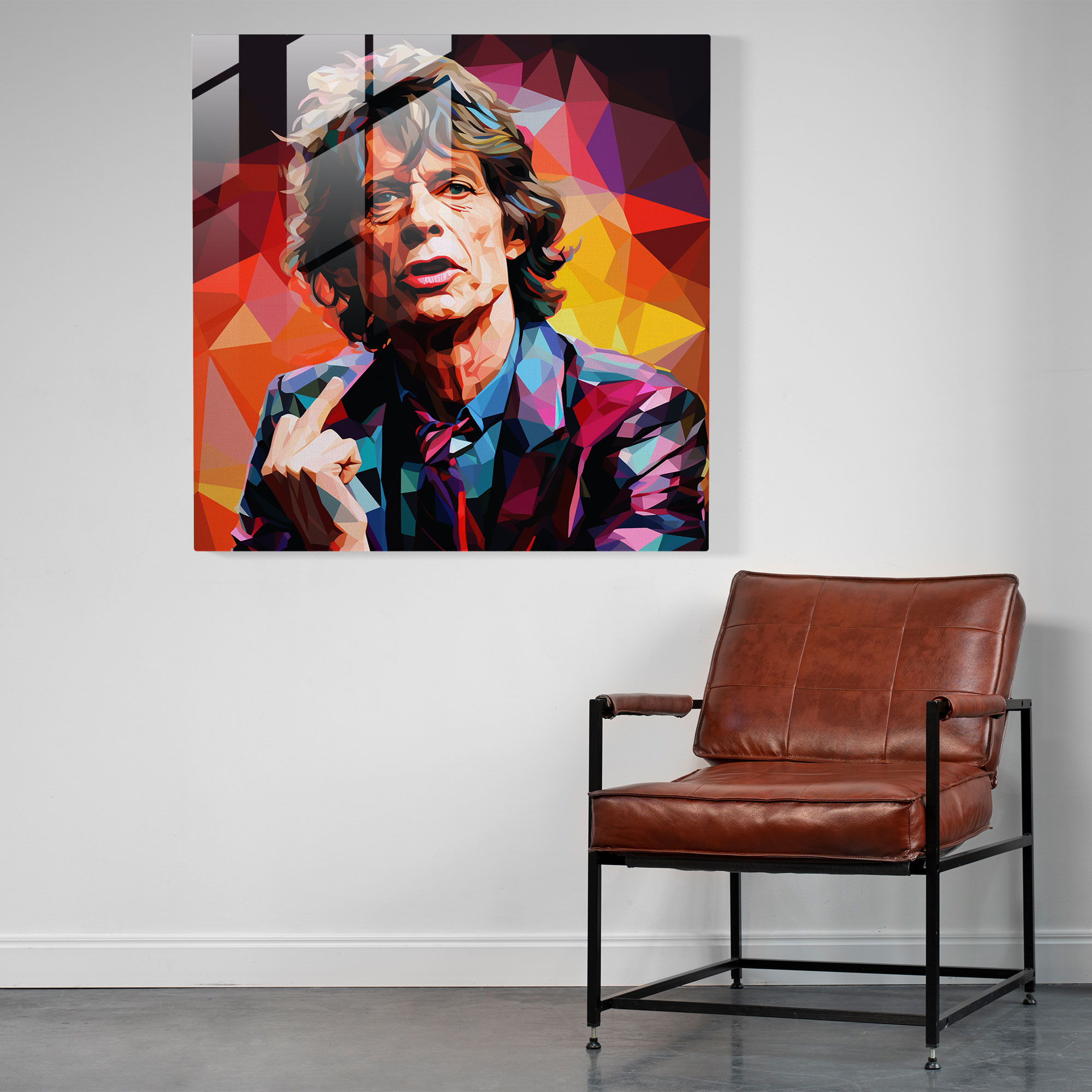 Rolling Stones Glass Print - Rolling Stones, Home Decoration, Glass Art, Wall Decoration