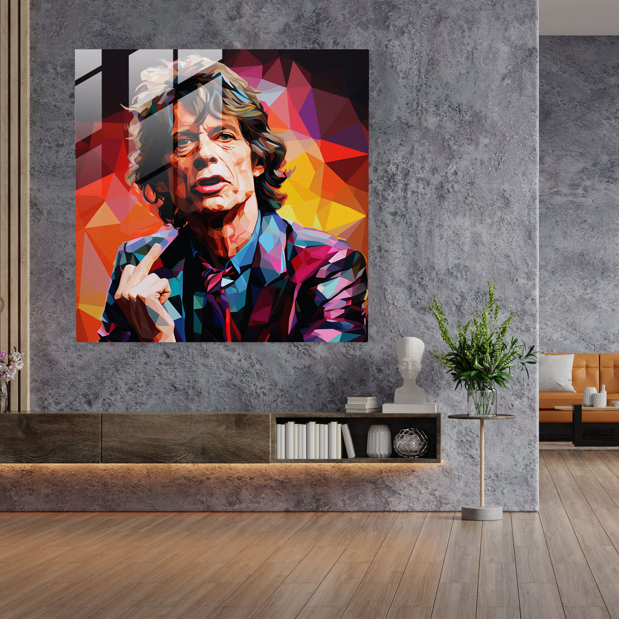 Rolling Stones Glass Print - Rolling Stones, Home Decoration, Glass Art, Wall Decoration