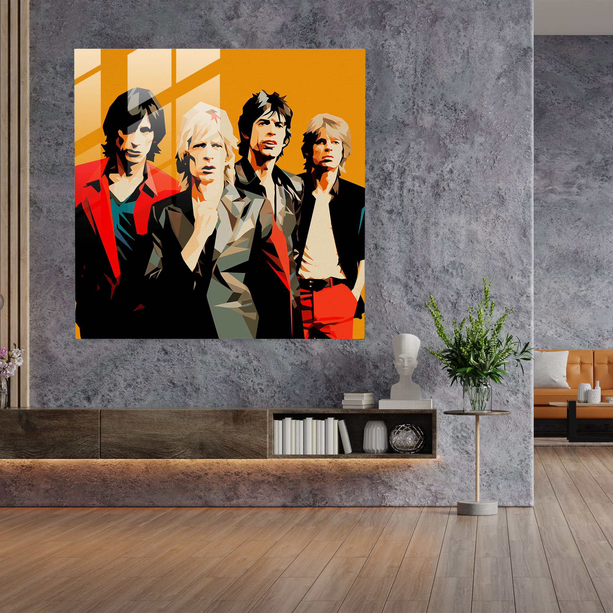 Rolling Stones Glass Print - Rolling Stones, Glass Wall Art, Modern Art, Rolling Stones