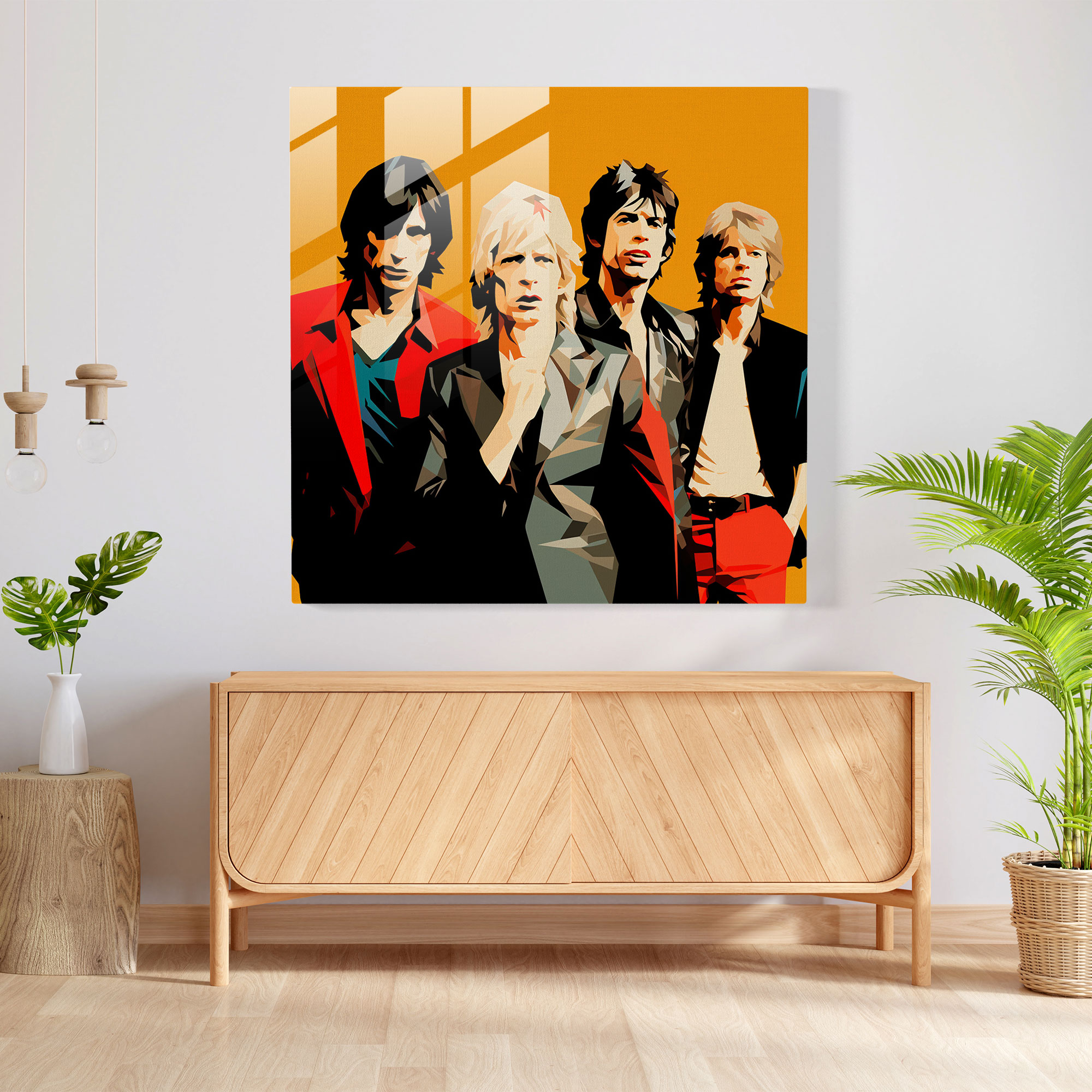 Rolling Stones Glass Print - Rolling Stones, Glass Wall Art, Modern Art, Rolling Stones