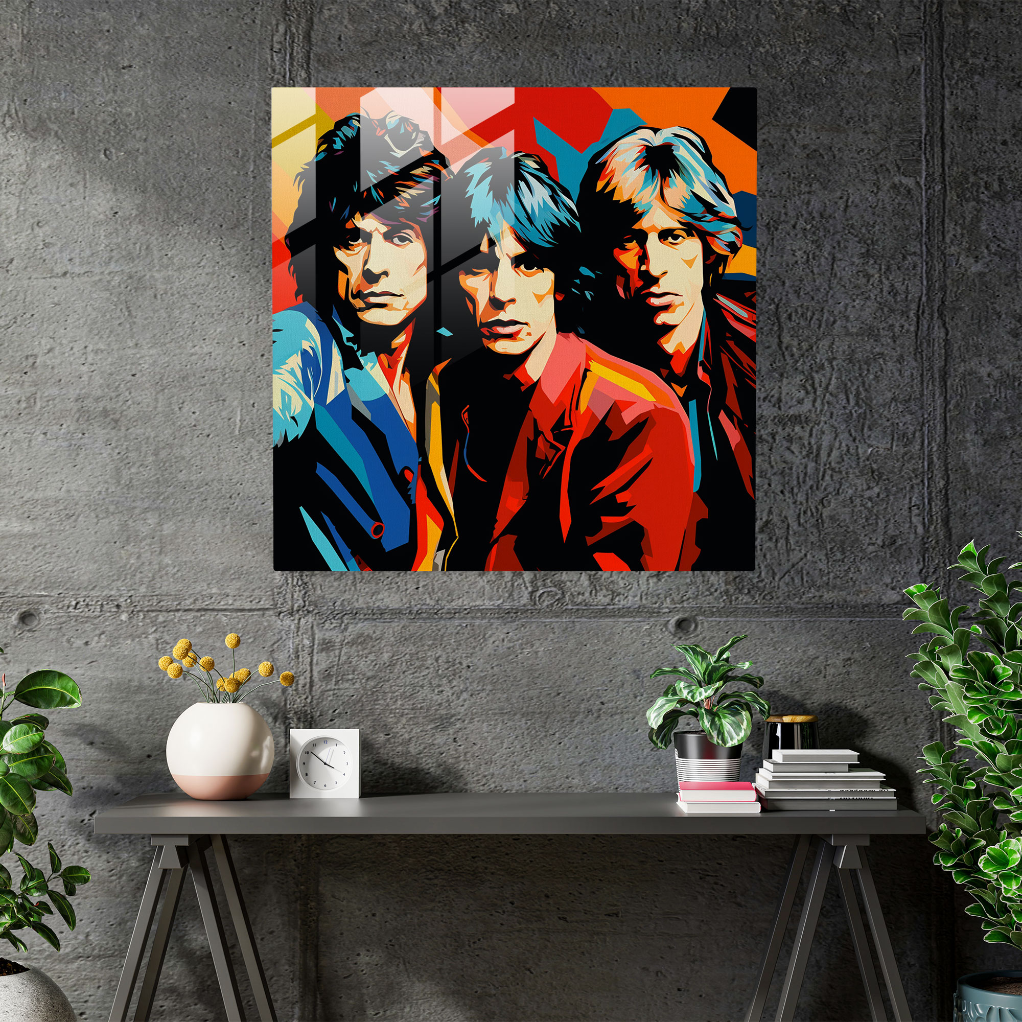 Rolling Stones Glass Print - Rolling Stones, Glass Print, Wall Decoration, Glass Art