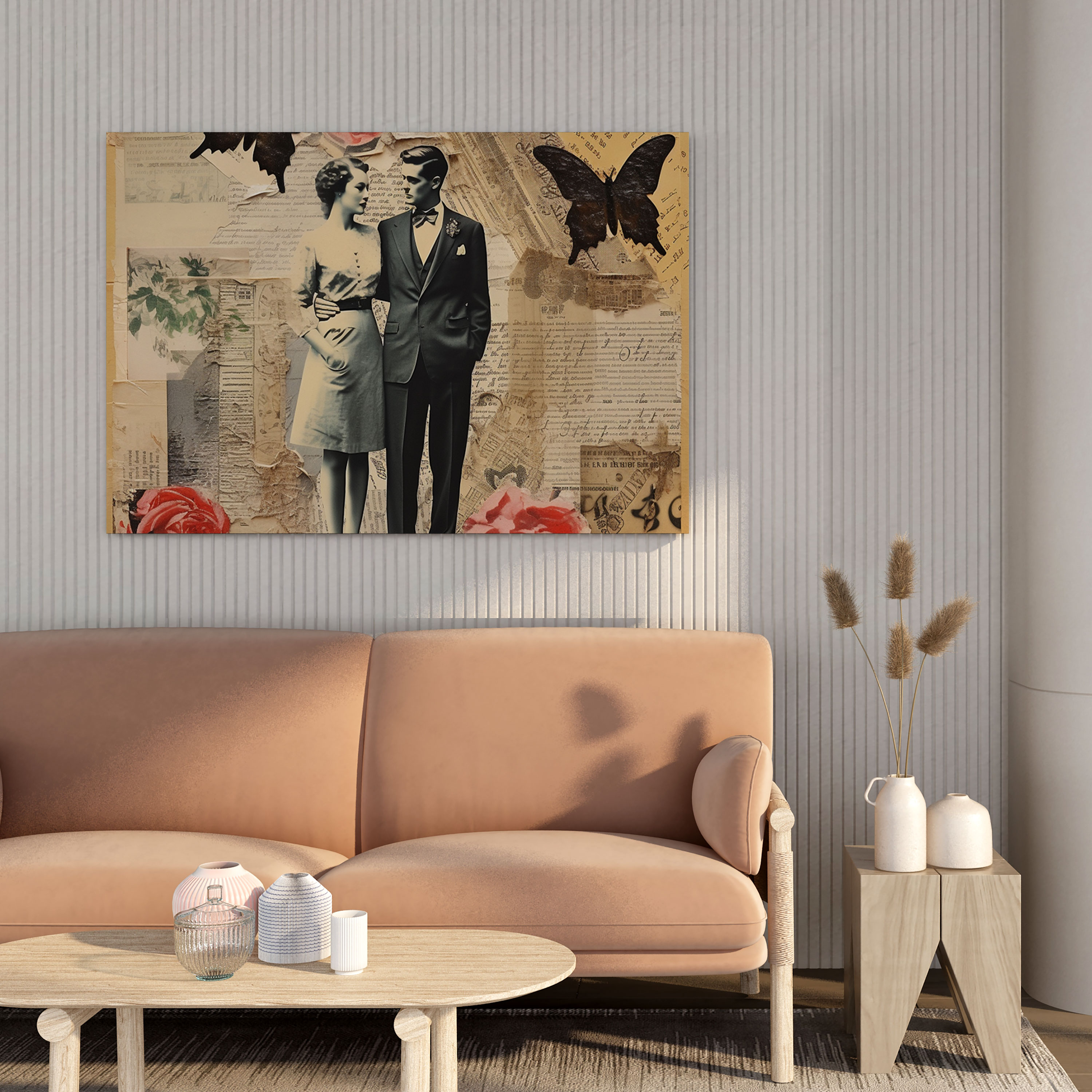 Romantic Love Letters Canvas Print - Romantic, Wall Decoration, Nostalgia, Wall Art