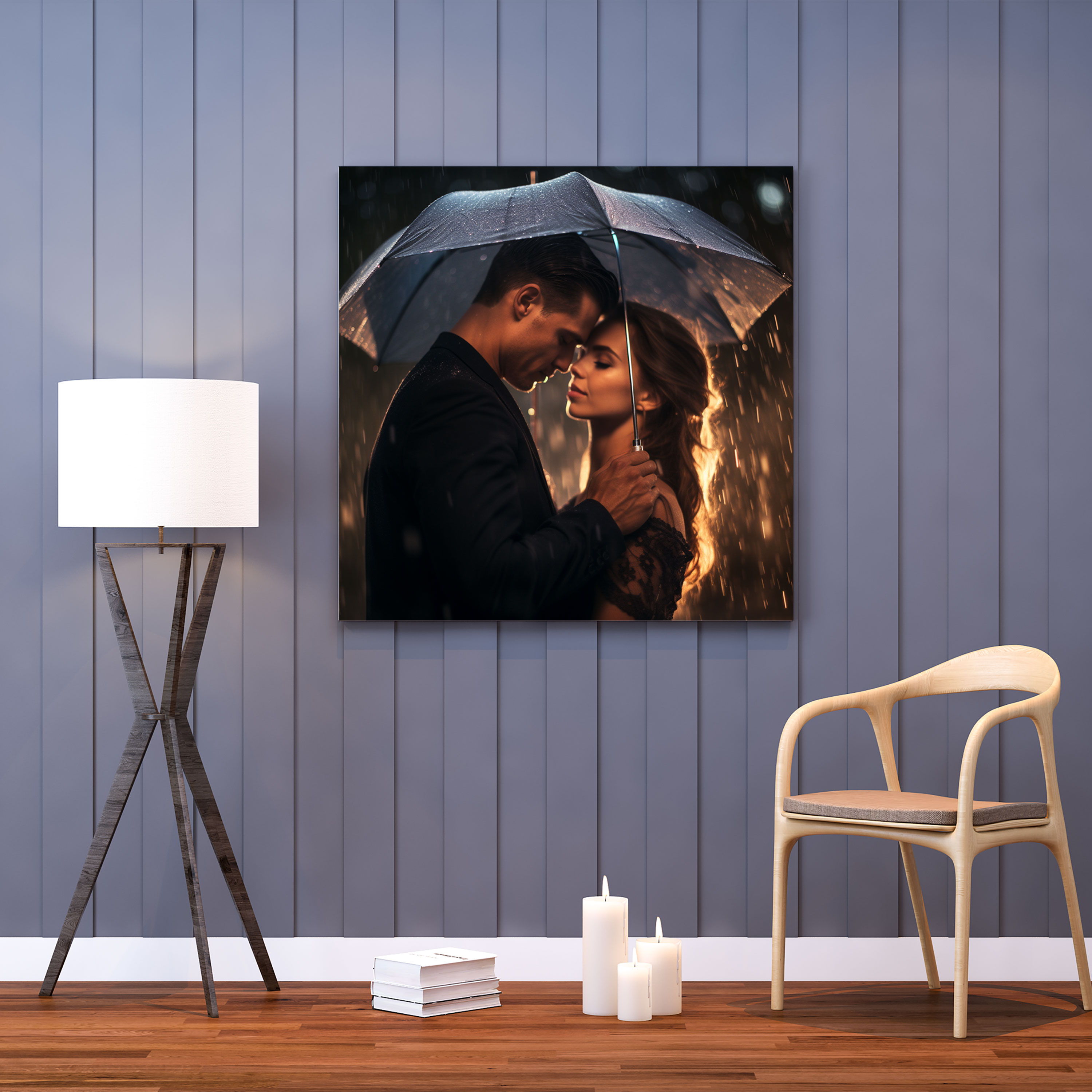 Romantic Rainy Day Wall Art - Romantic, Canvas Print, Wall Art, Rainy Day