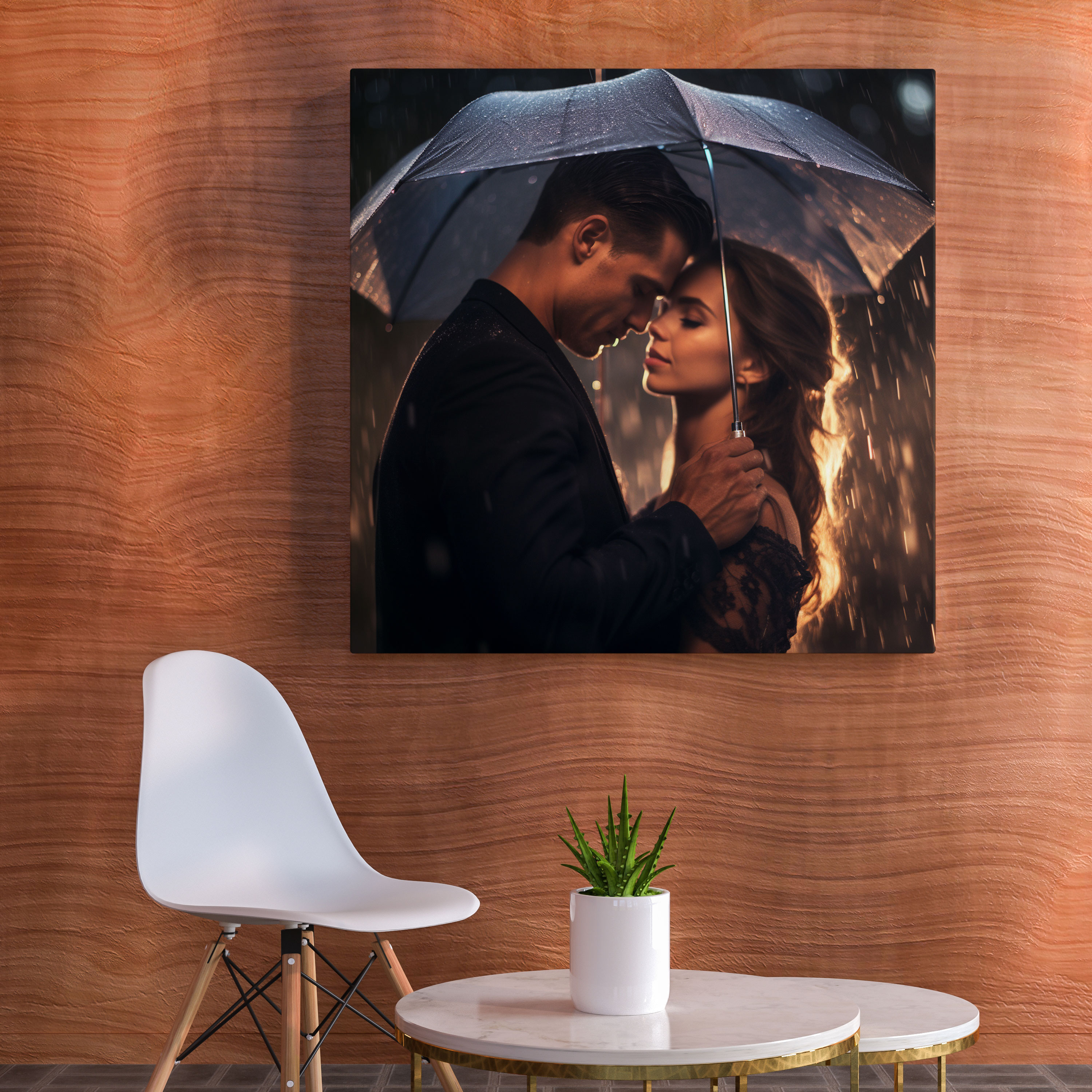 Romantic Rainy Day Wall Art - Romantic, Canvas Print, Wall Art, Rainy Day
