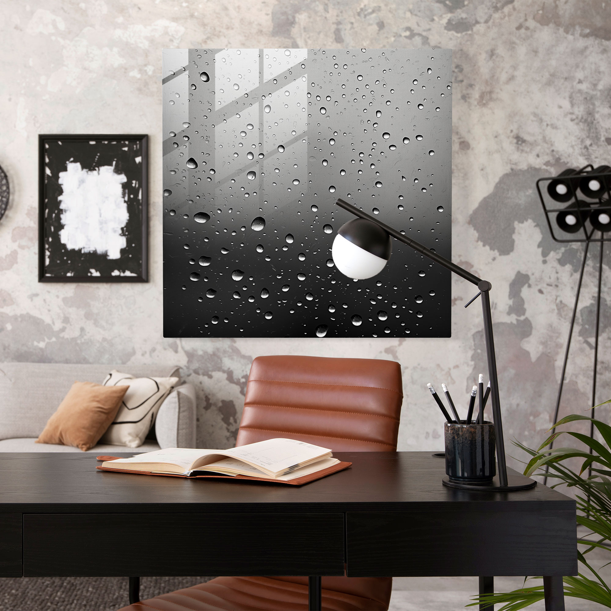 Raindrops Glass Wall Art - Rain, Rain, Home Decoration, Window Pane