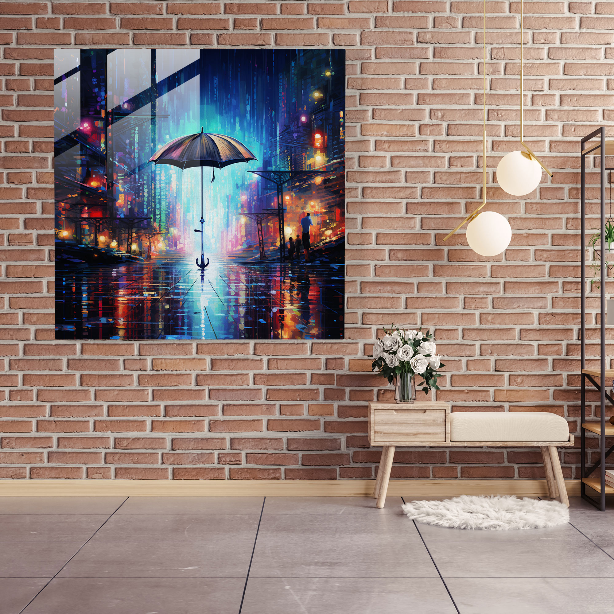 Hopeful Rain Glass Print - Rain, Rain, Glass Print, Glass Art