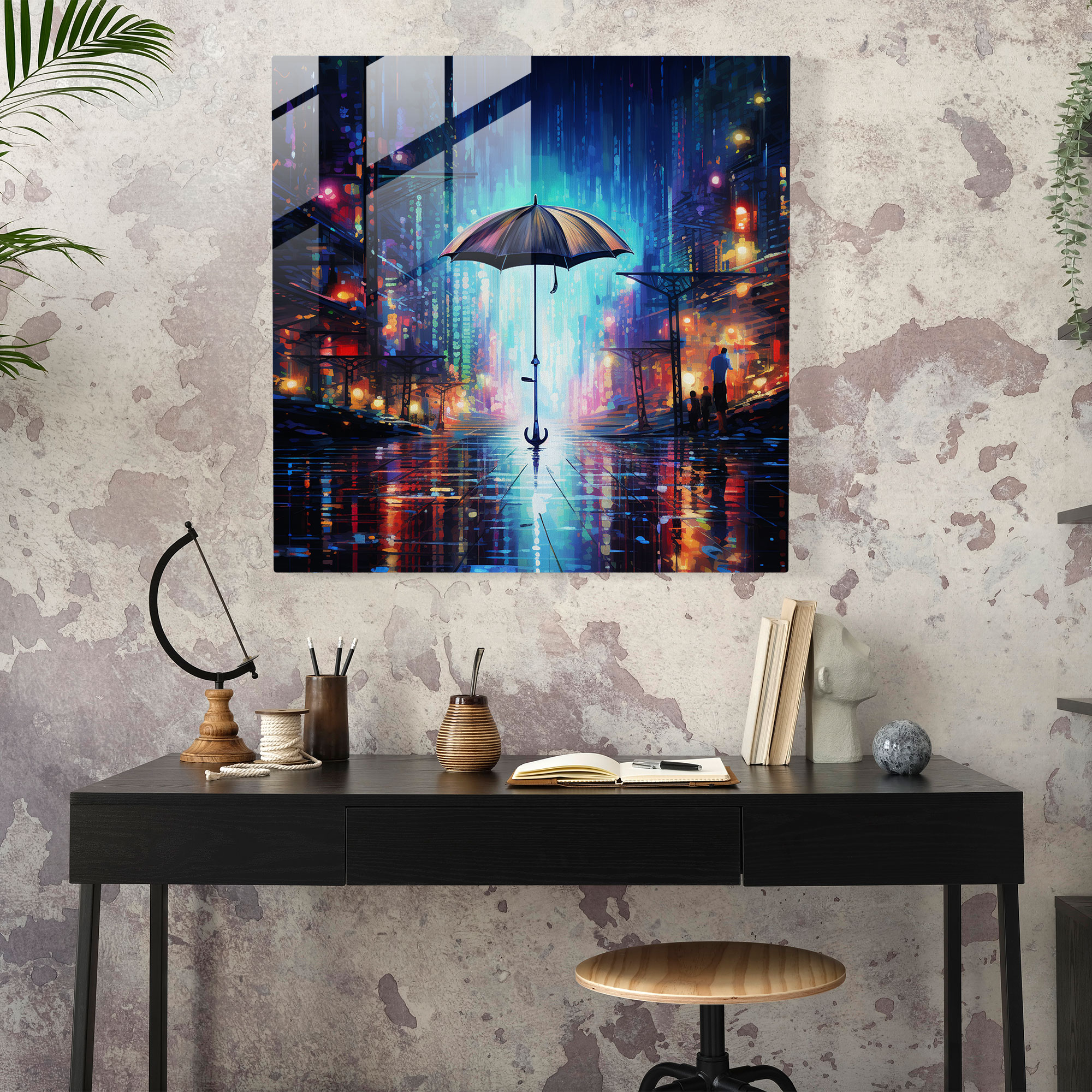 Hopeful Rain Glass Print - Rain, Rain, Glass Print, Glass Art