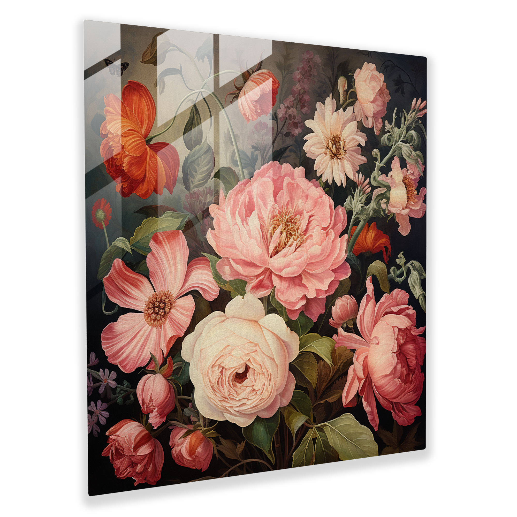 The Blossoms of Nostalgia Glass Print
