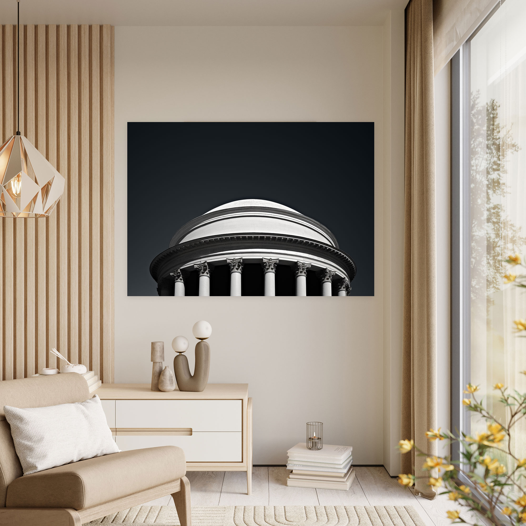 Roma Duvar Sanatı - Etkileyici Pantheon - Fotoğrafçılık Kanvas Tablo Sanatı