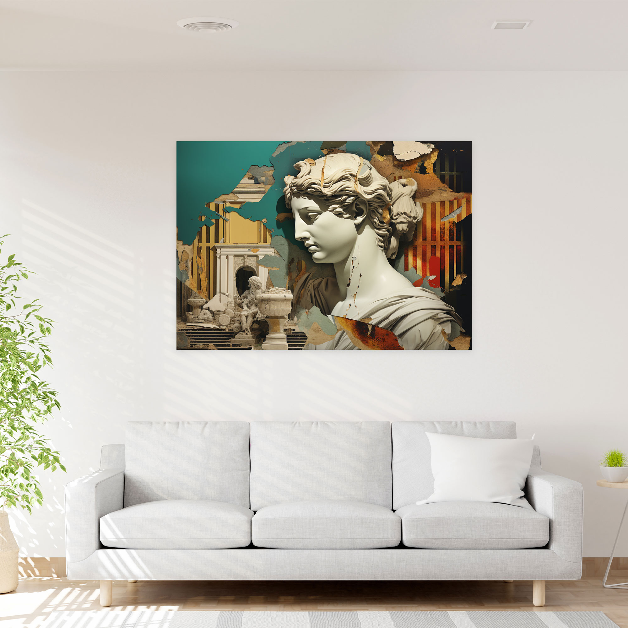 Roma Kanvas Tablo - Modern Heykel Koleksiyonu - Duvar Dekorasyonu