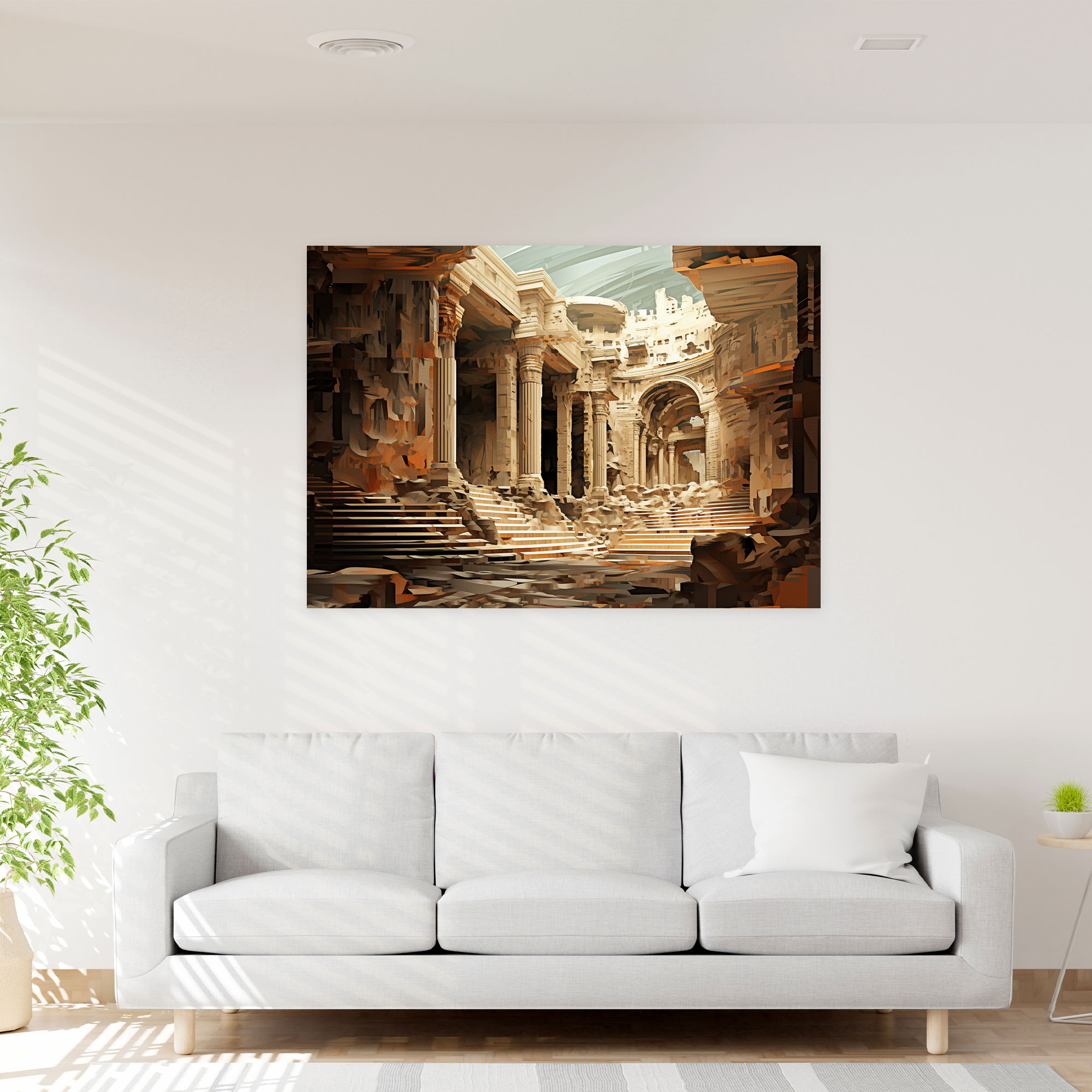 Rome Wall Art - Abstract Roman Ruins - Rome, Canvas Wall Art, Home Decoration, Rome