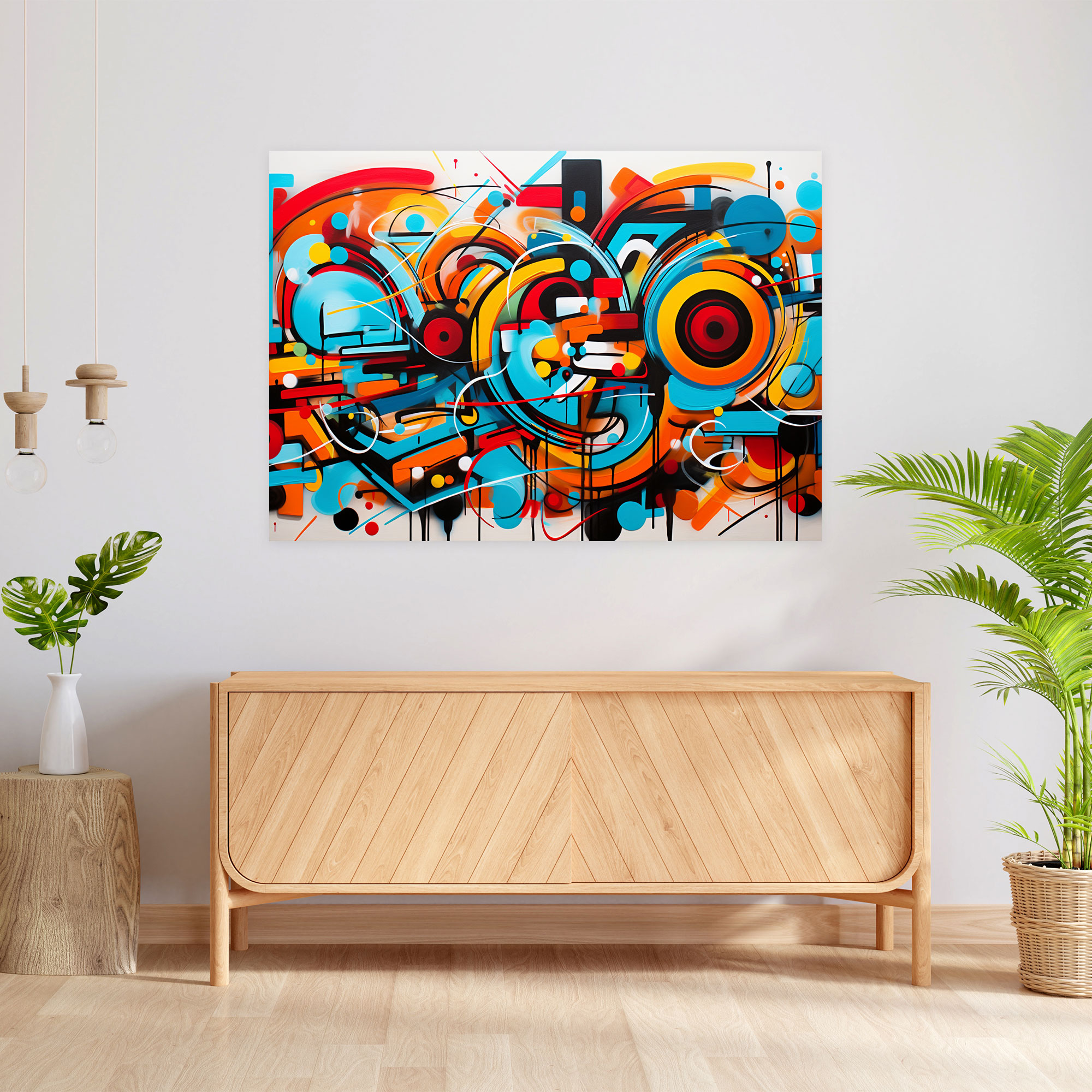 Rome Wall Decoration - Dynamic Graffiti - Rome, Abstract Graffiti, Wall Decoration, Rome