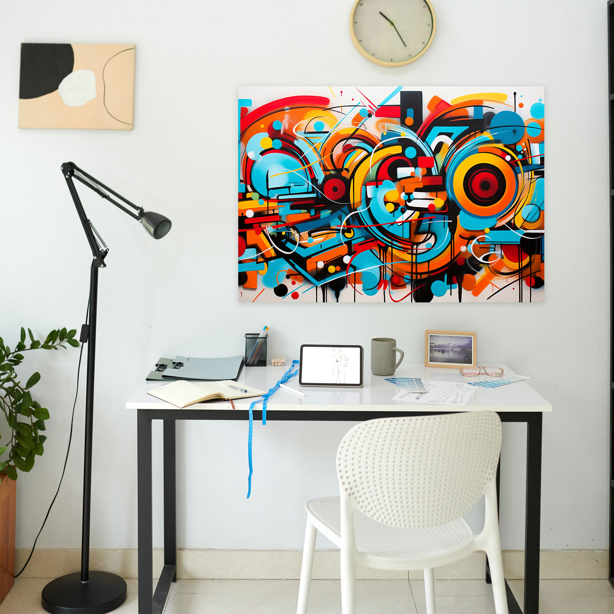 Rome Wall Decoration - Dynamic Graffiti - Rome, Abstract Graffiti, Wall Decoration, Rome
