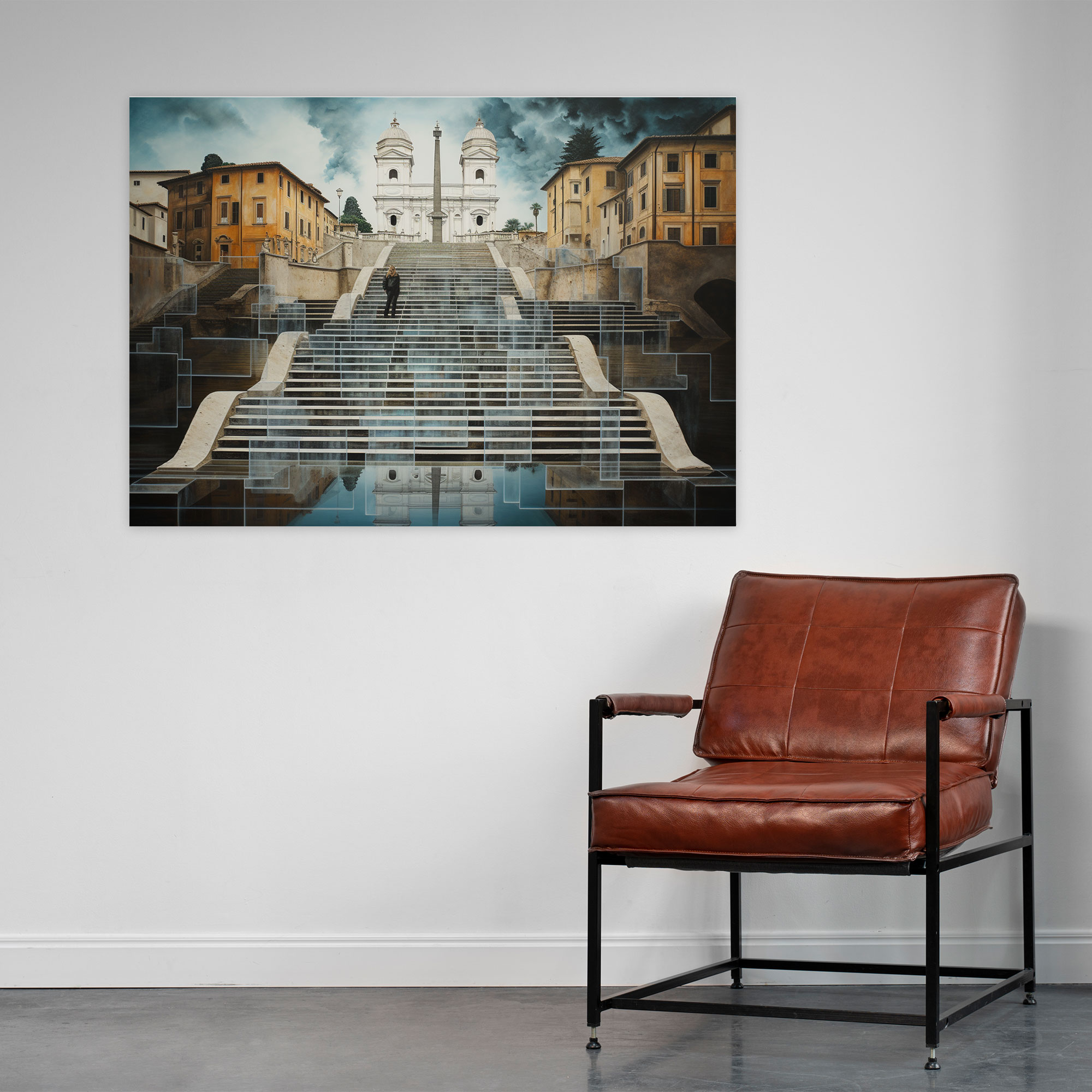 Rome Wall Art - Dreamlike Spanish Steps - Rome, Canvas Print, Magic, Spanish Steps