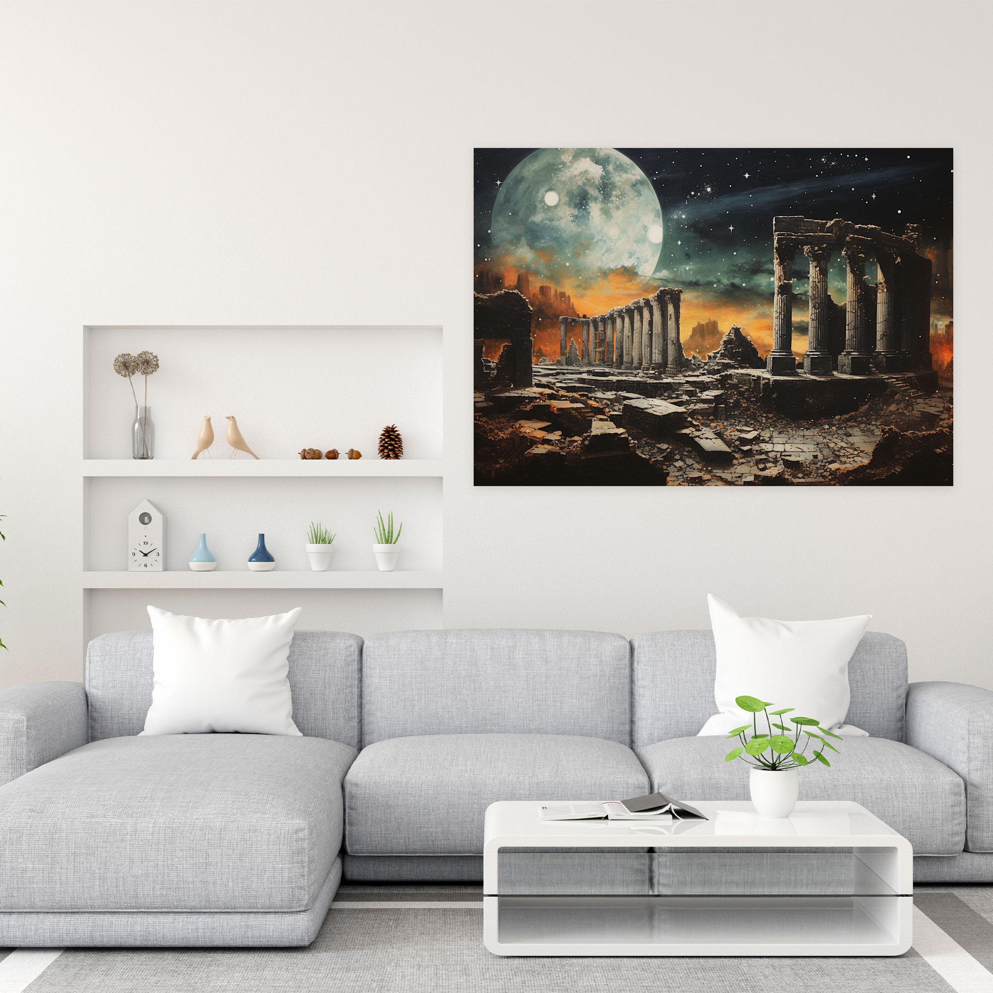 Rome Canvas Print - Rome, Abstract Mixed Media Artwork, Canvas Wall Art, Extraordinary Wall Decoration