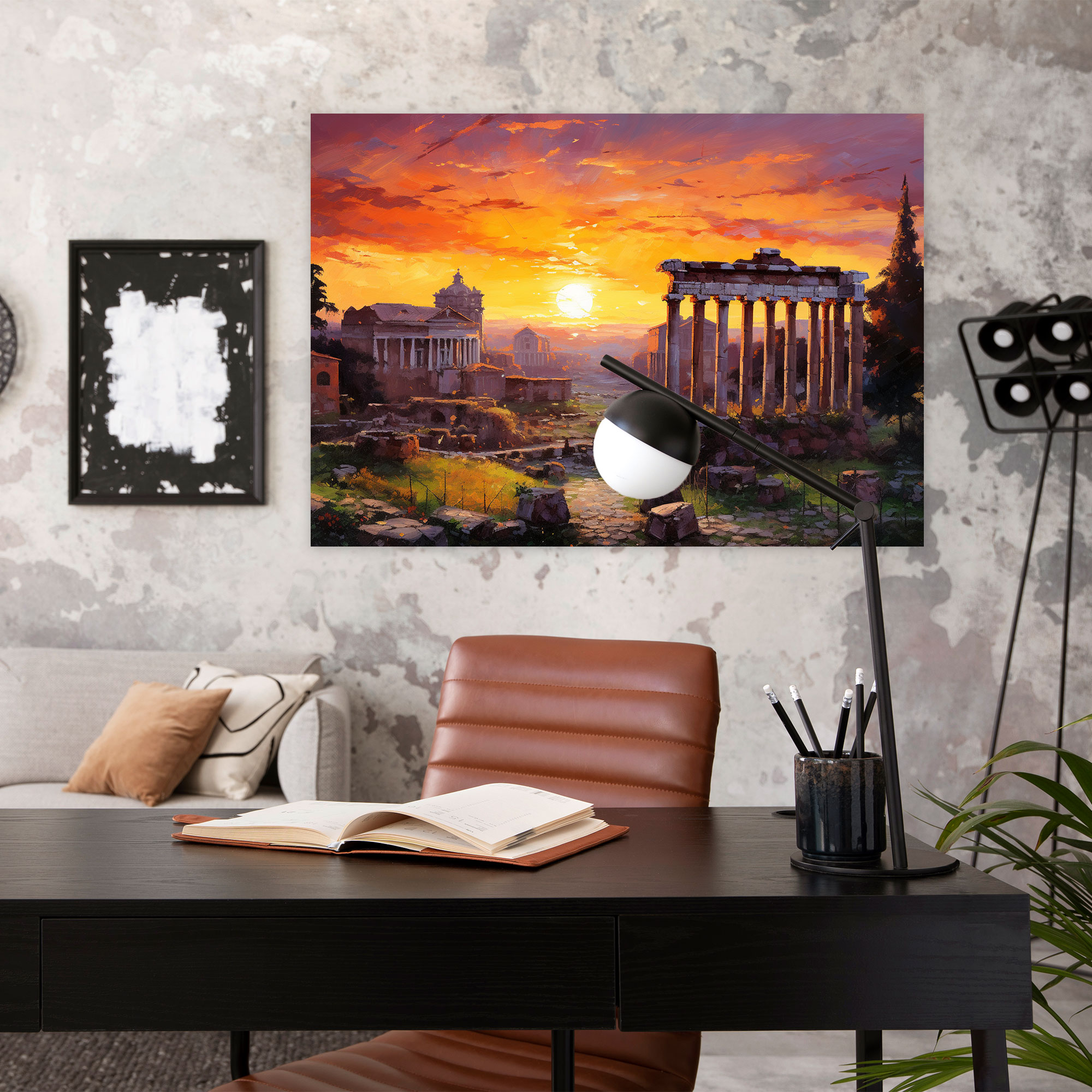 Romantik Roma Kanvas Tablosu - Roma Kanvas Duvar Sanatı Duvar Dekorasyonu
