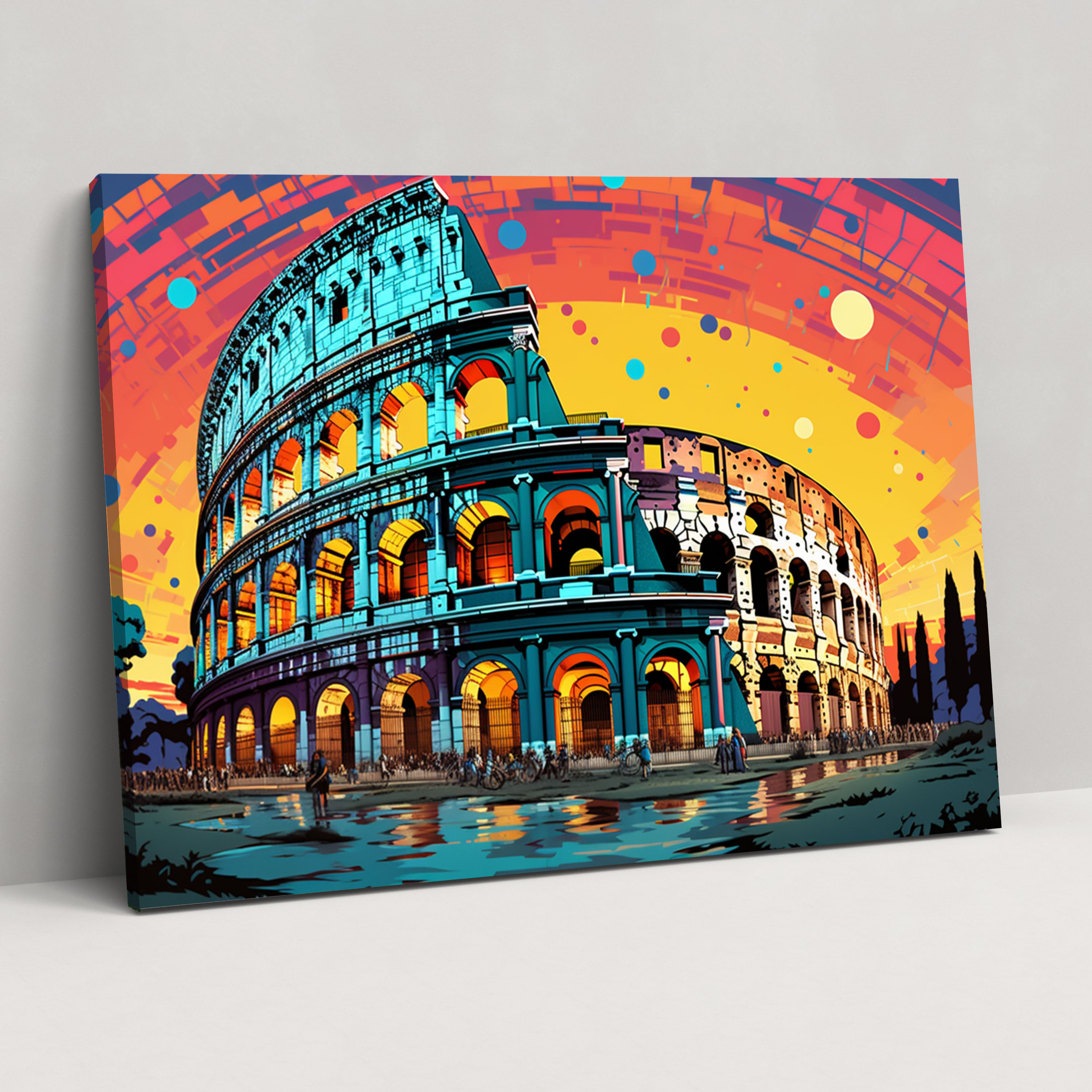 Colosseum Pop Art Wall Decoration - Rome, Wall Art, Pop Art, Rome