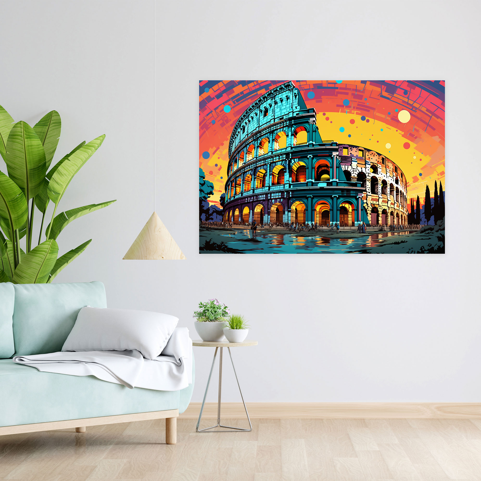 Colosseum Pop Art Wall Decoration - Rome, Wall Art, Pop Art, Rome