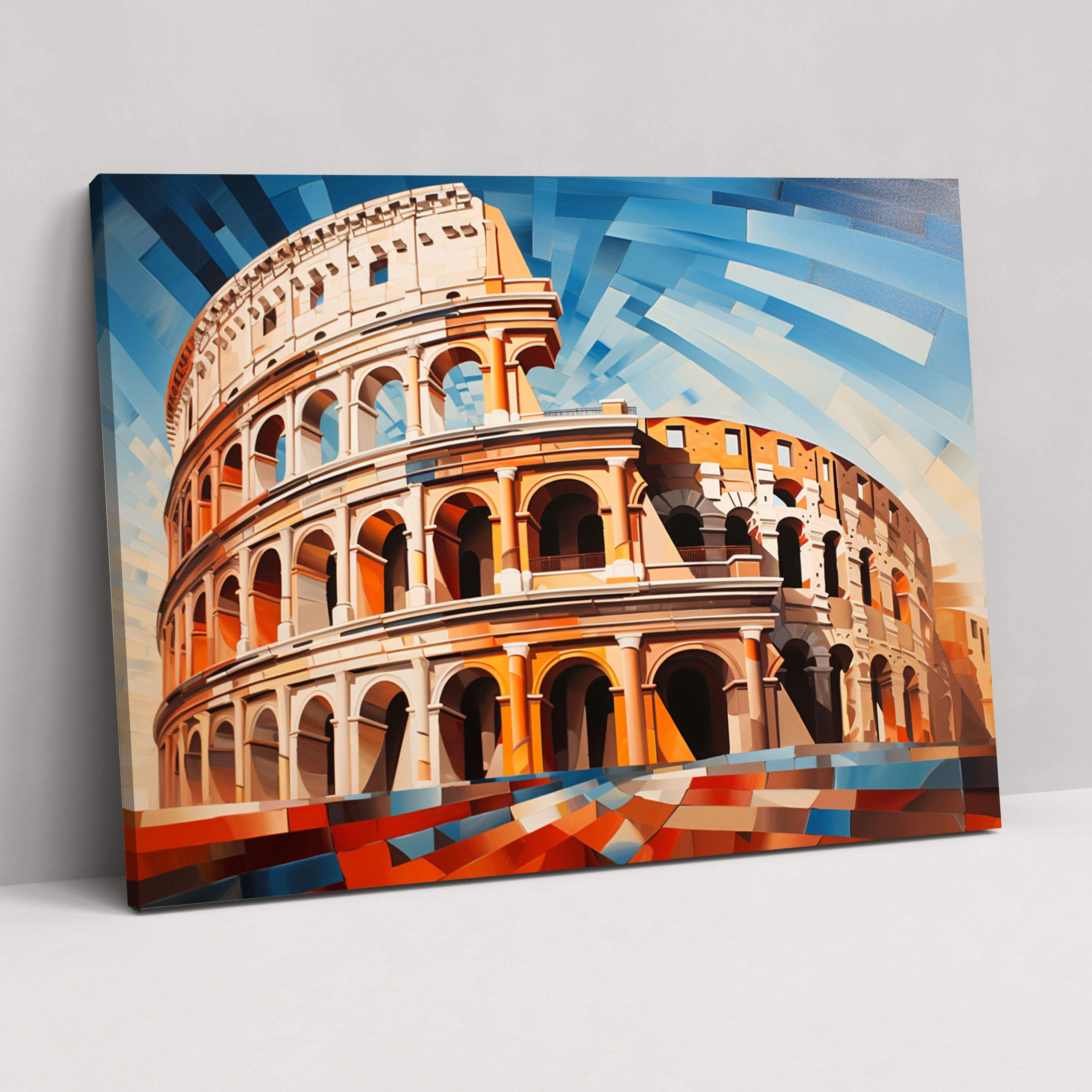Contemporary Colosseum Wall Art - Rome, Wall Decoration, Canvas Wall Art, Wall Art