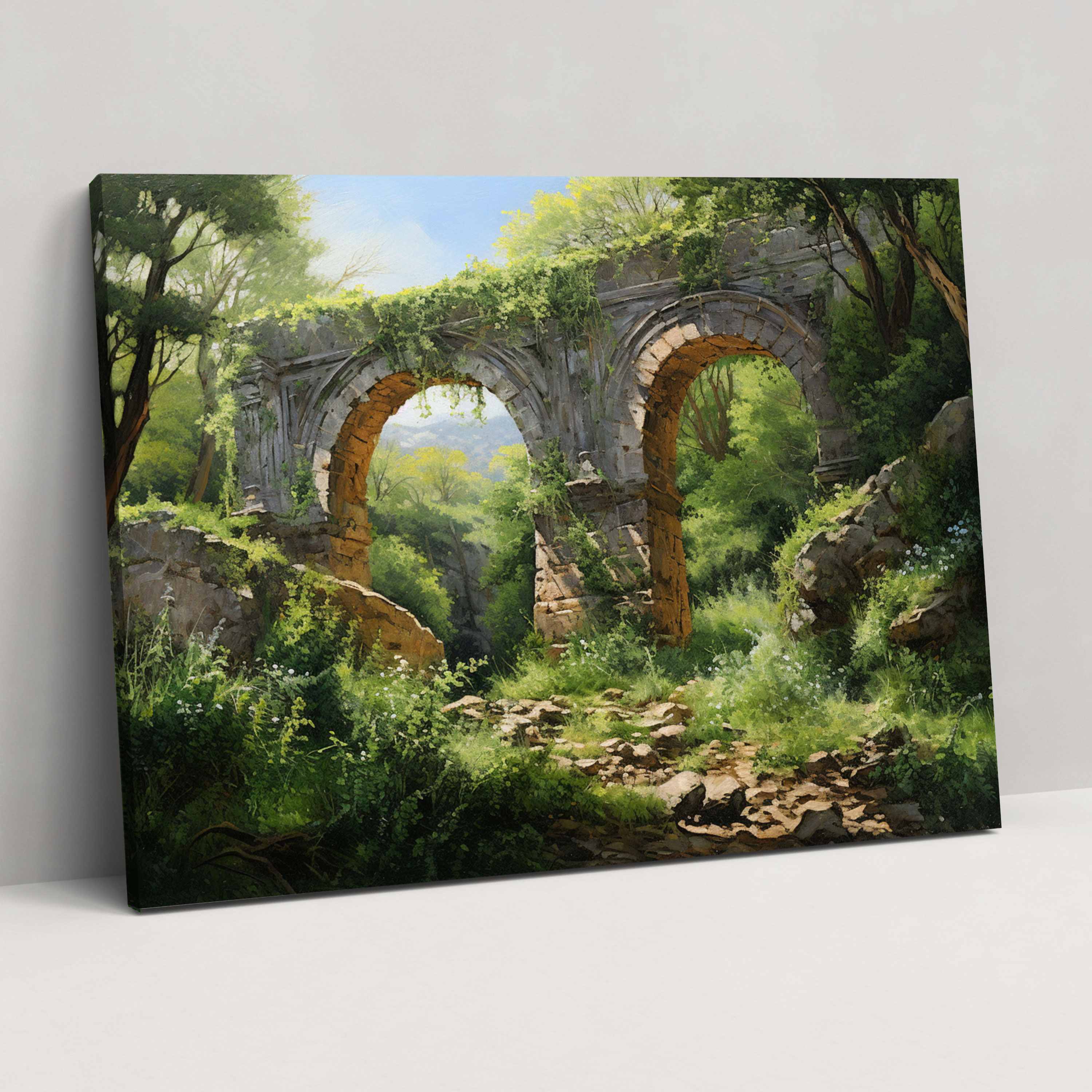 Rome Aqueduct Canvas Print - Rome, Canvas, Wall Decoration, Wall Art