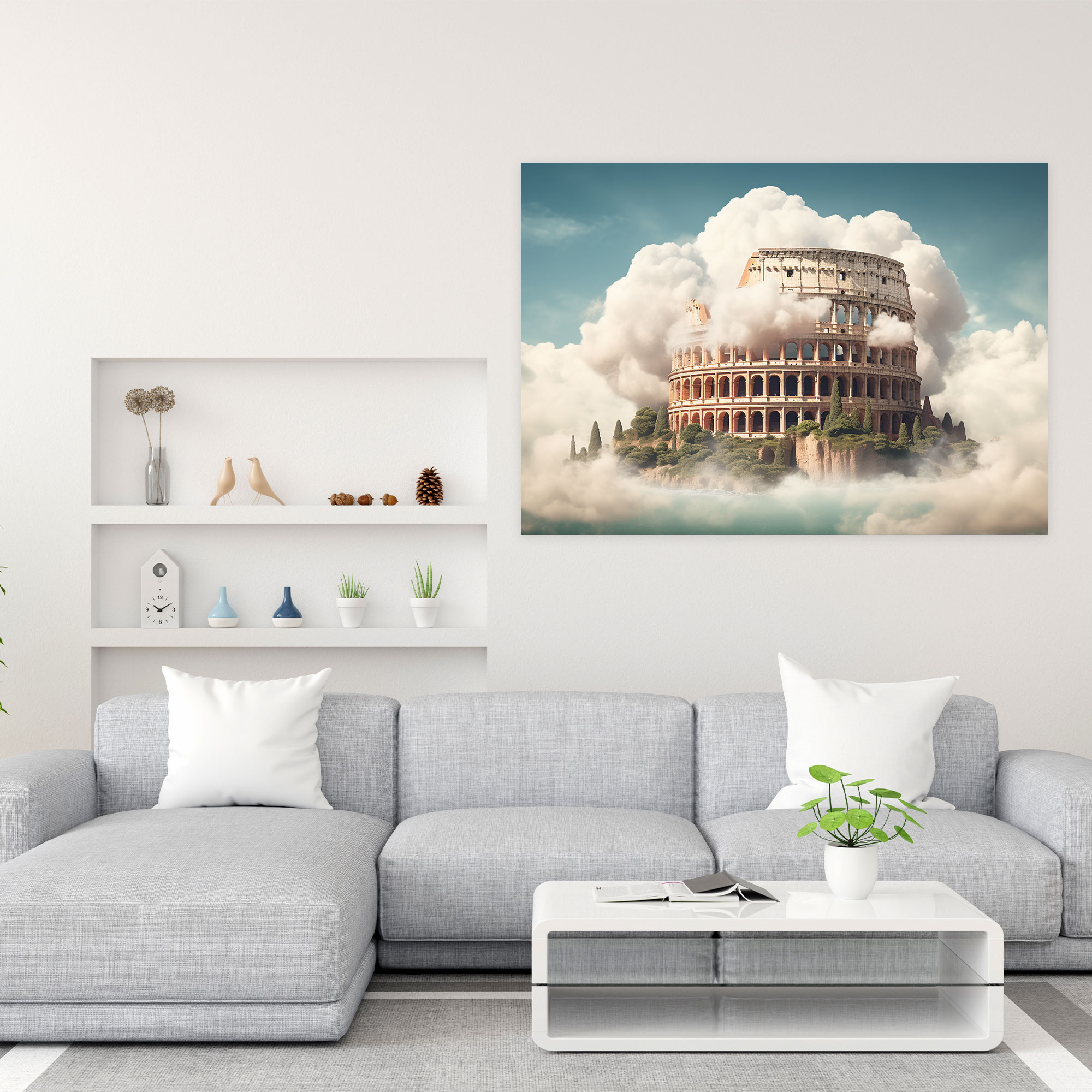 Dreamy Colosseum Canvas Print - Rome, Canvas Print, Wall Art, Canvas