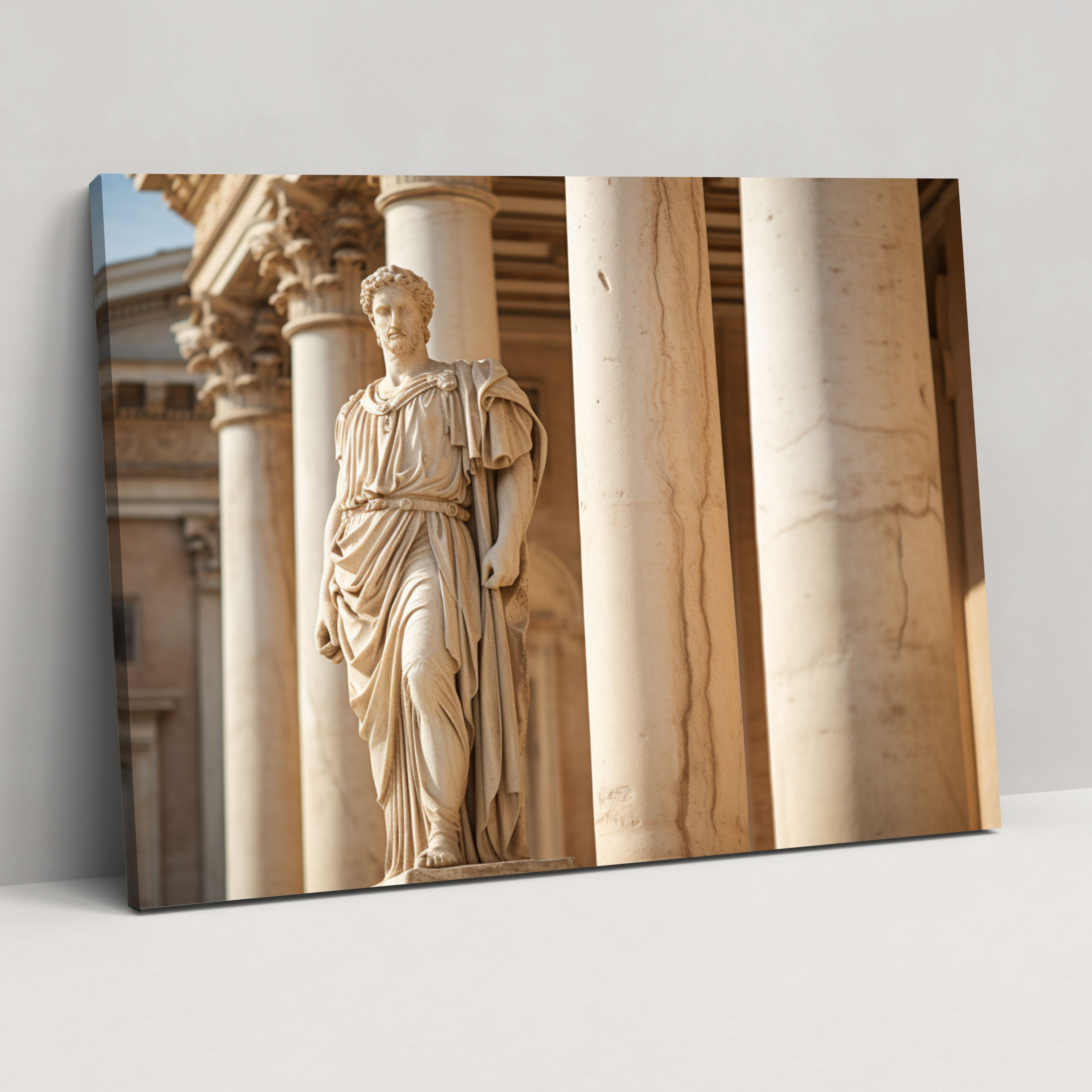 Rome Caesar Canvas Print - Rome, Canvas Wall Art, Classic Roman Sculpture, Home Decoration