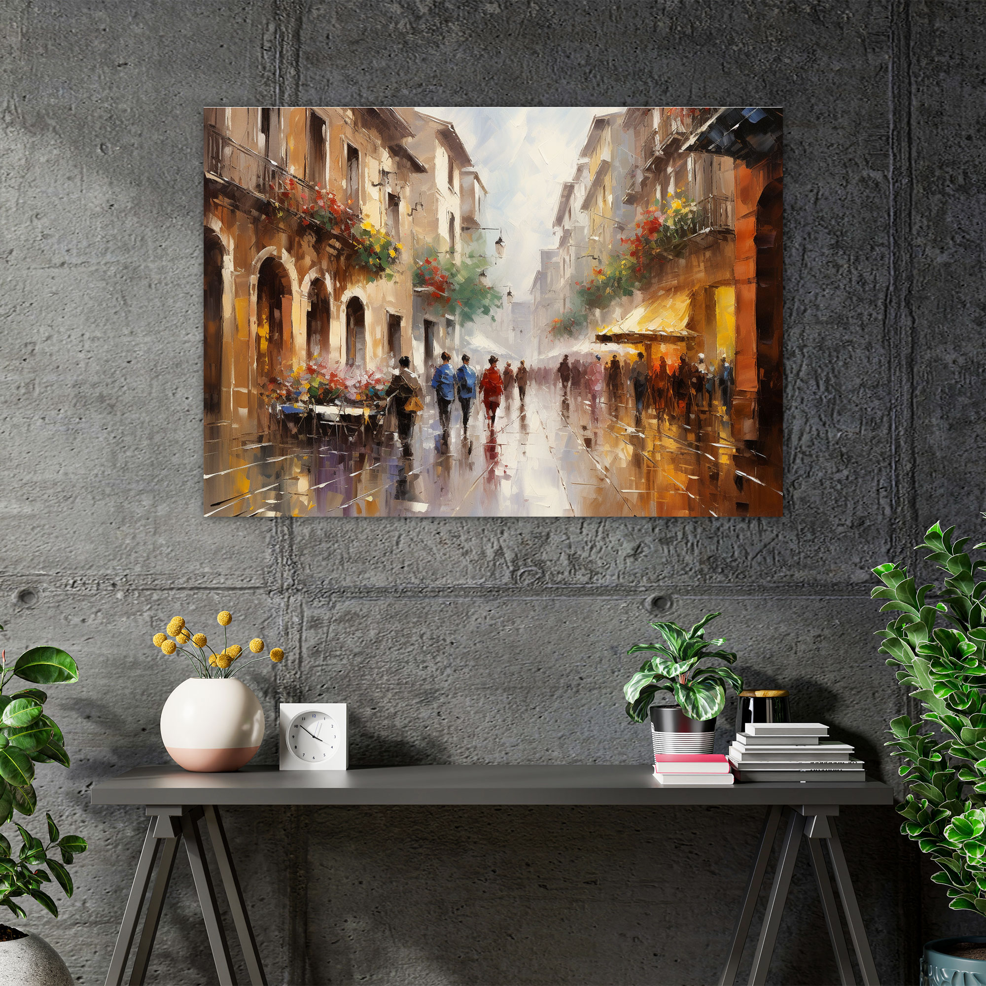 Roma İzlenimci Duvar Sanatı - Roma İzlenimci Sanat Eseri Duvar Sanatı Kanvas Tablo