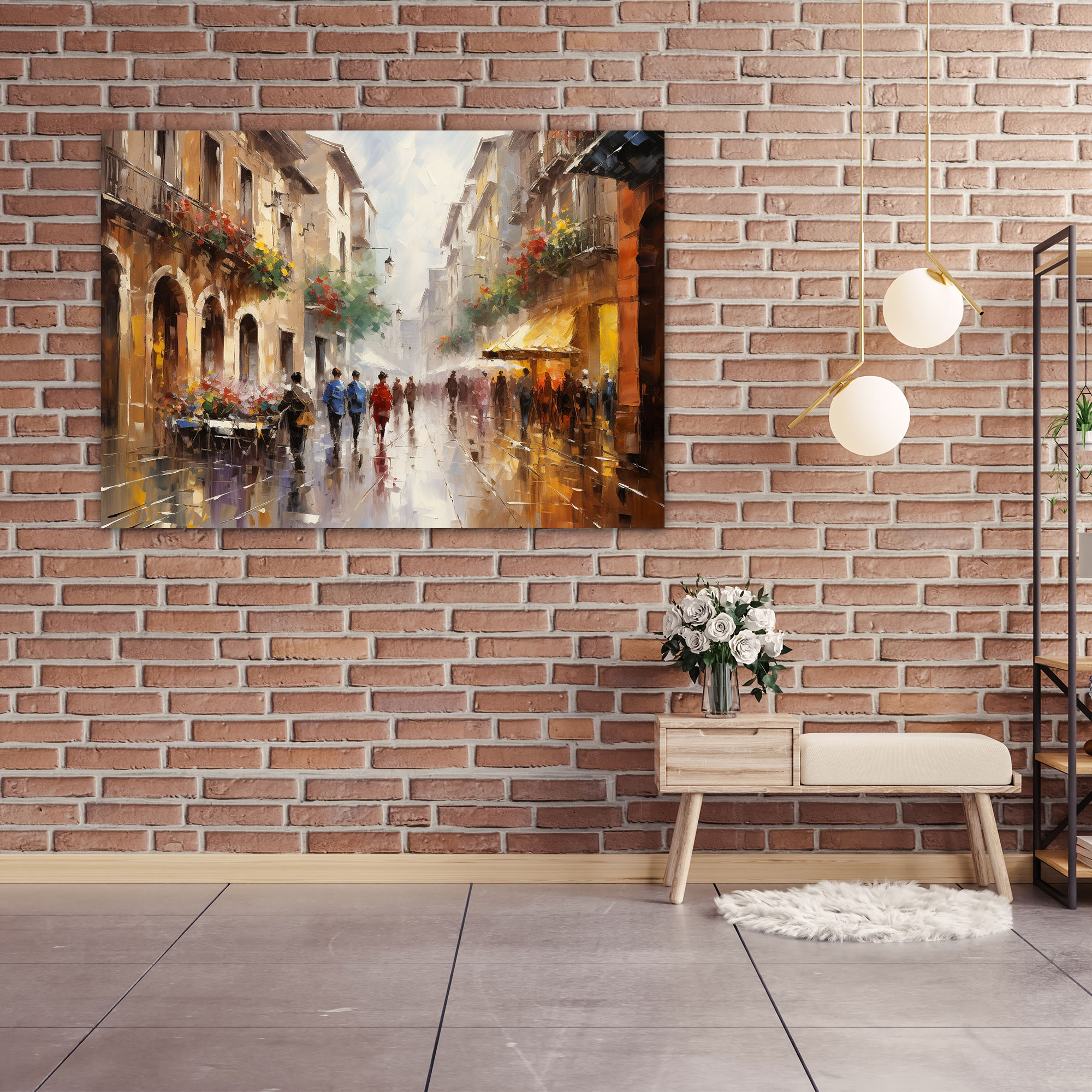 Roma İzlenimci Duvar Sanatı - Roma İzlenimci Sanat Eseri Duvar Sanatı Kanvas Tablo
