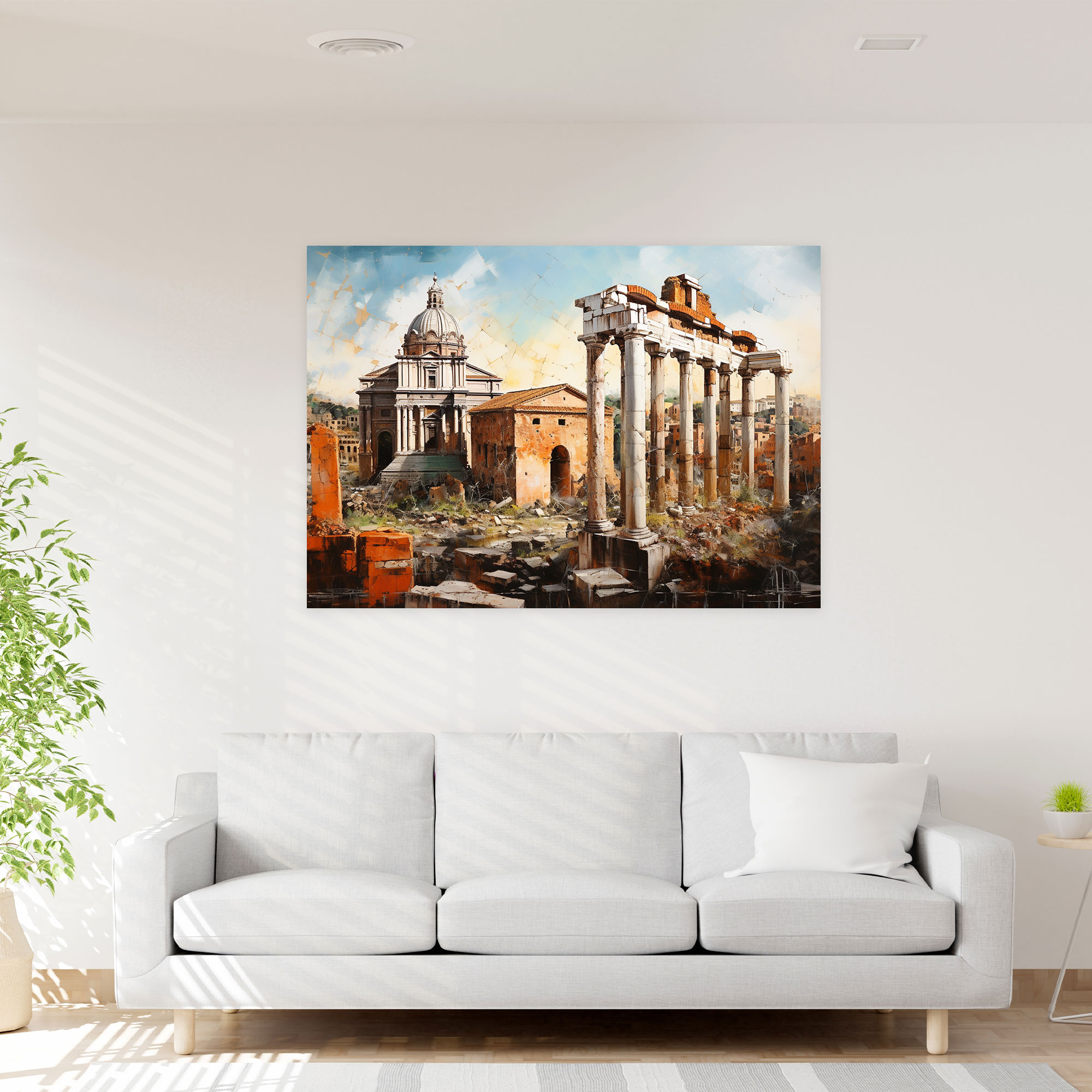 Roma Çağdaş Kanvas Tablo - Roma Kanvas Roma Forumu