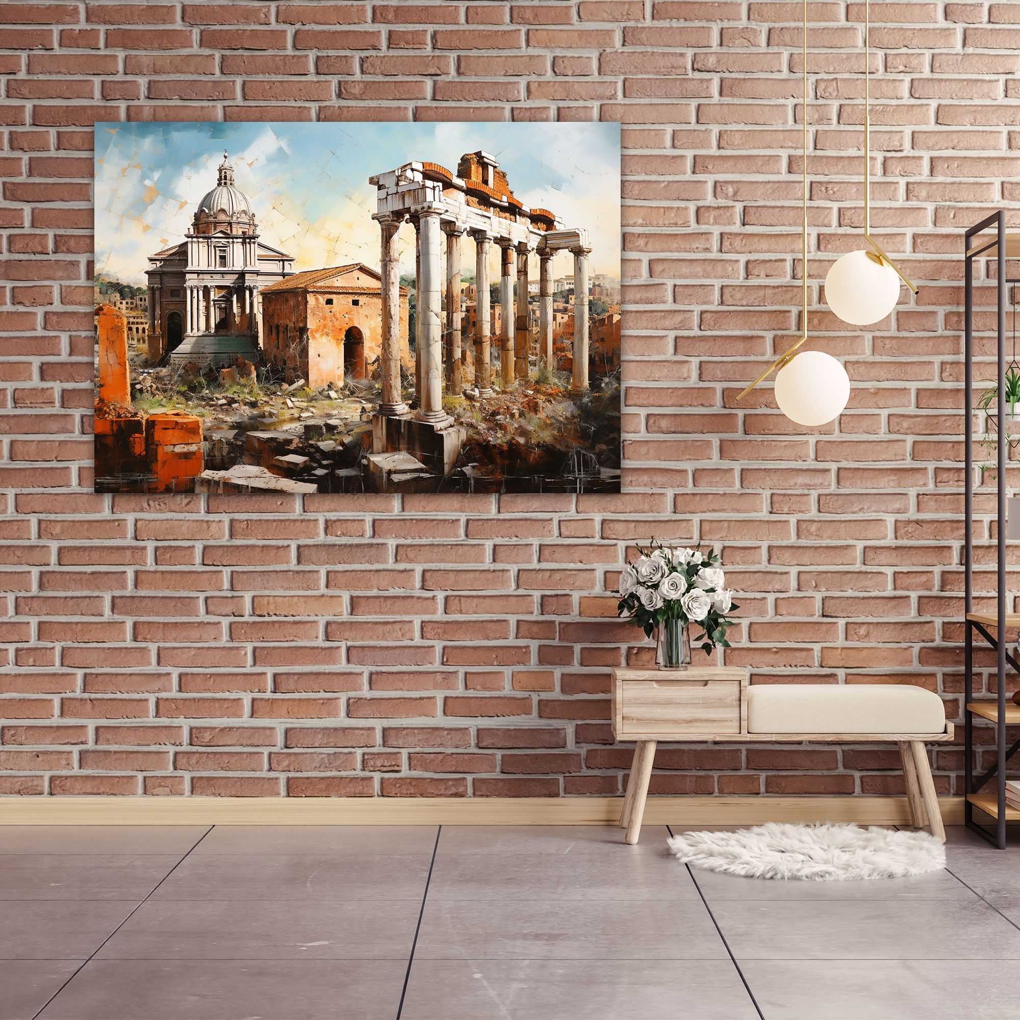 Roma Çağdaş Kanvas Tablo - Roma Kanvas Roma Forumu