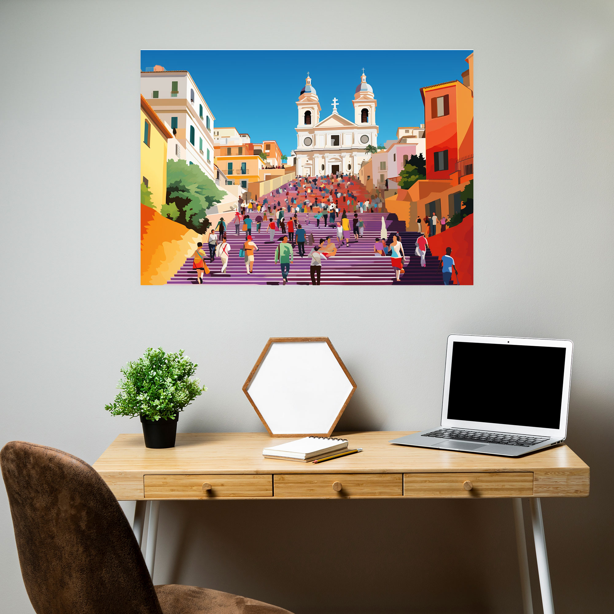 Roma Pop Art Duvar Tablosu - Enerjik Romalılar - Kanvas Duvar Tablosu
