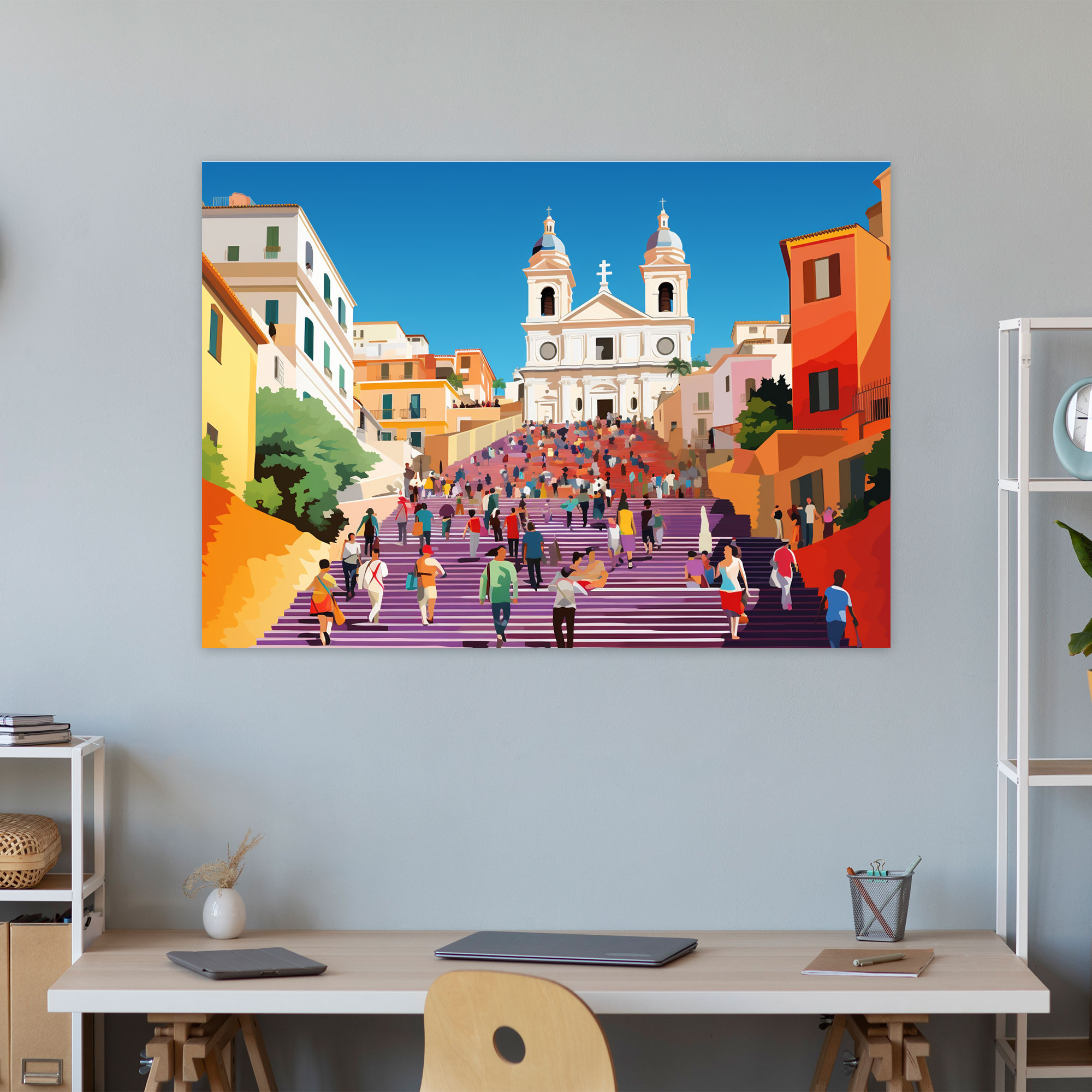 Roma Pop Art Duvar Tablosu - Enerjik Romalılar - Kanvas Duvar Tablosu