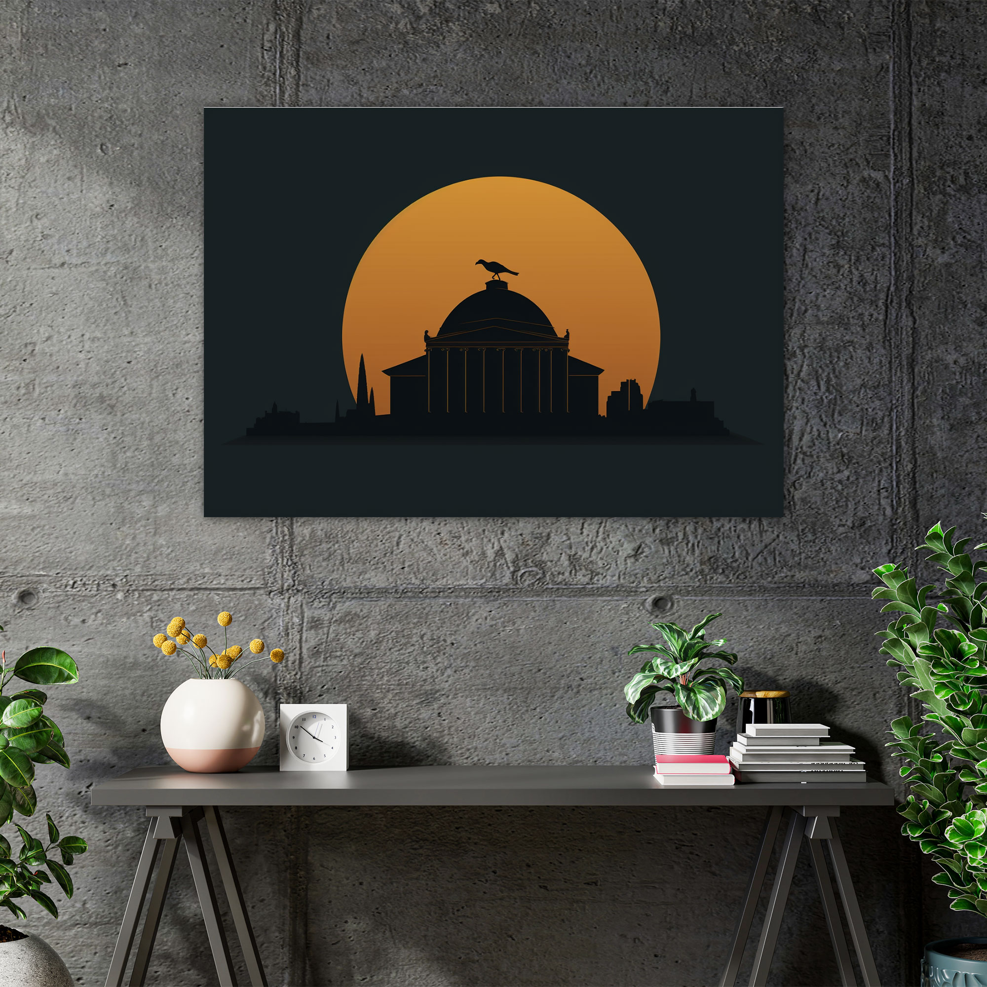 Roma Minimalist Kanvas Tablo - Silüet Öz Kanvas Tablo
