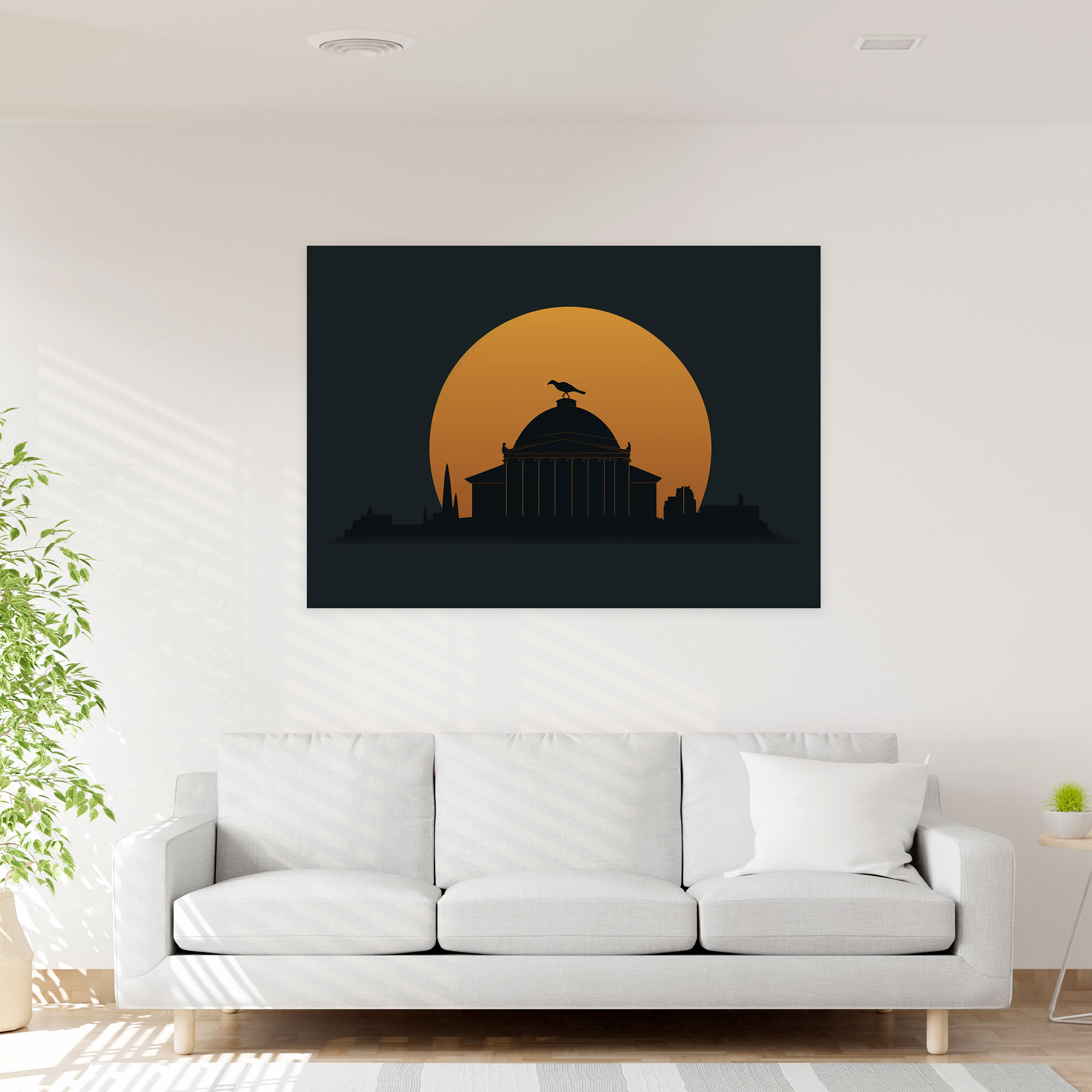 Roma Minimalist Kanvas Tablo - Silüet Öz Kanvas Tablo