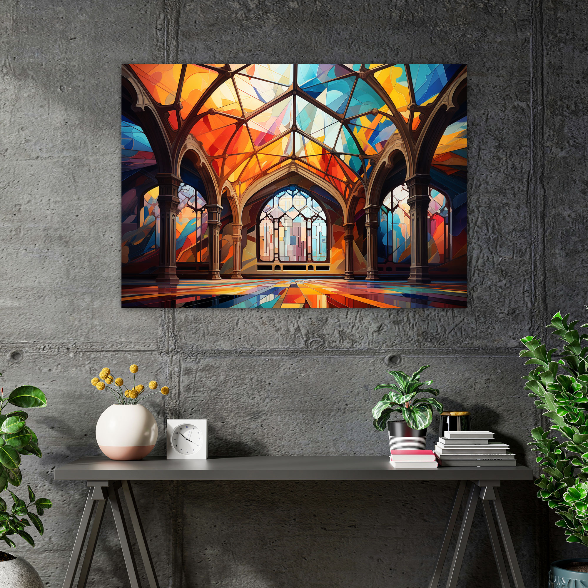Rome Abstract Canvas Print - Rome, Sistine Chapel Ceiling, Home Decoration, Canvas Print