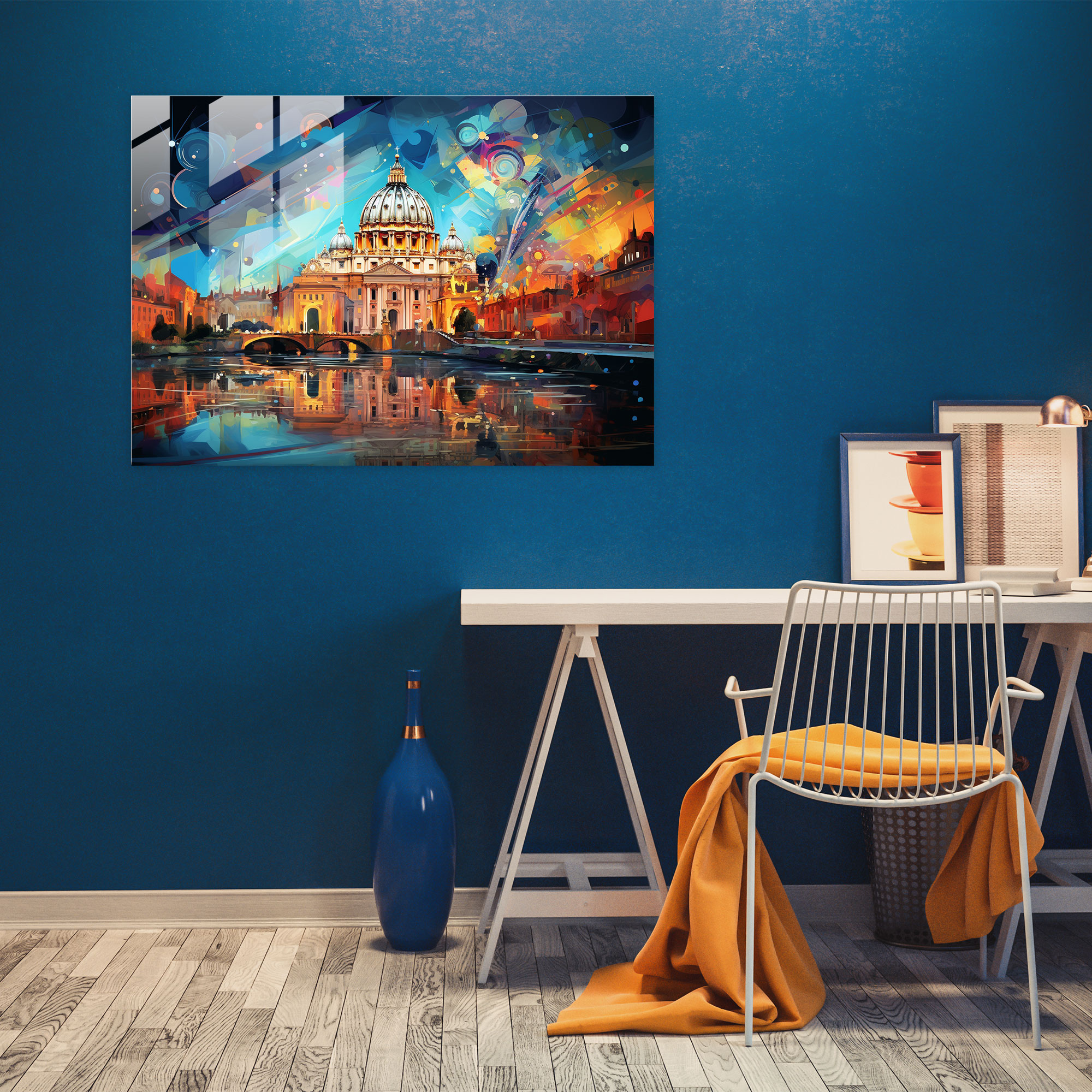 Rome Glass Wall Art - Futuristic Vatican City - Rome, Glass Wall Art, Rome, Vatican City