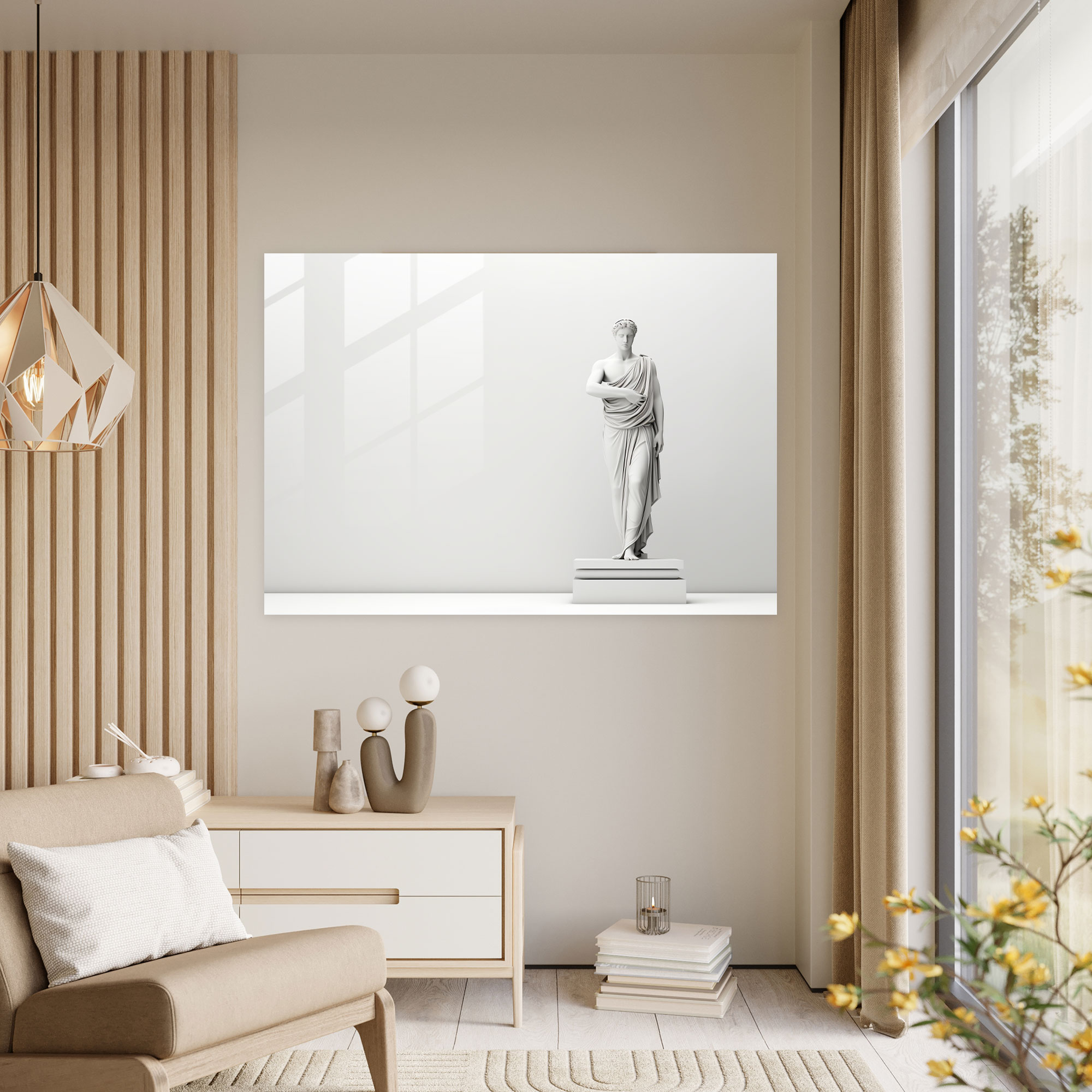 Rome Wall Decoration - Minimalist Roman Statue - Rome, Elegance, Rome, Wall Decoration