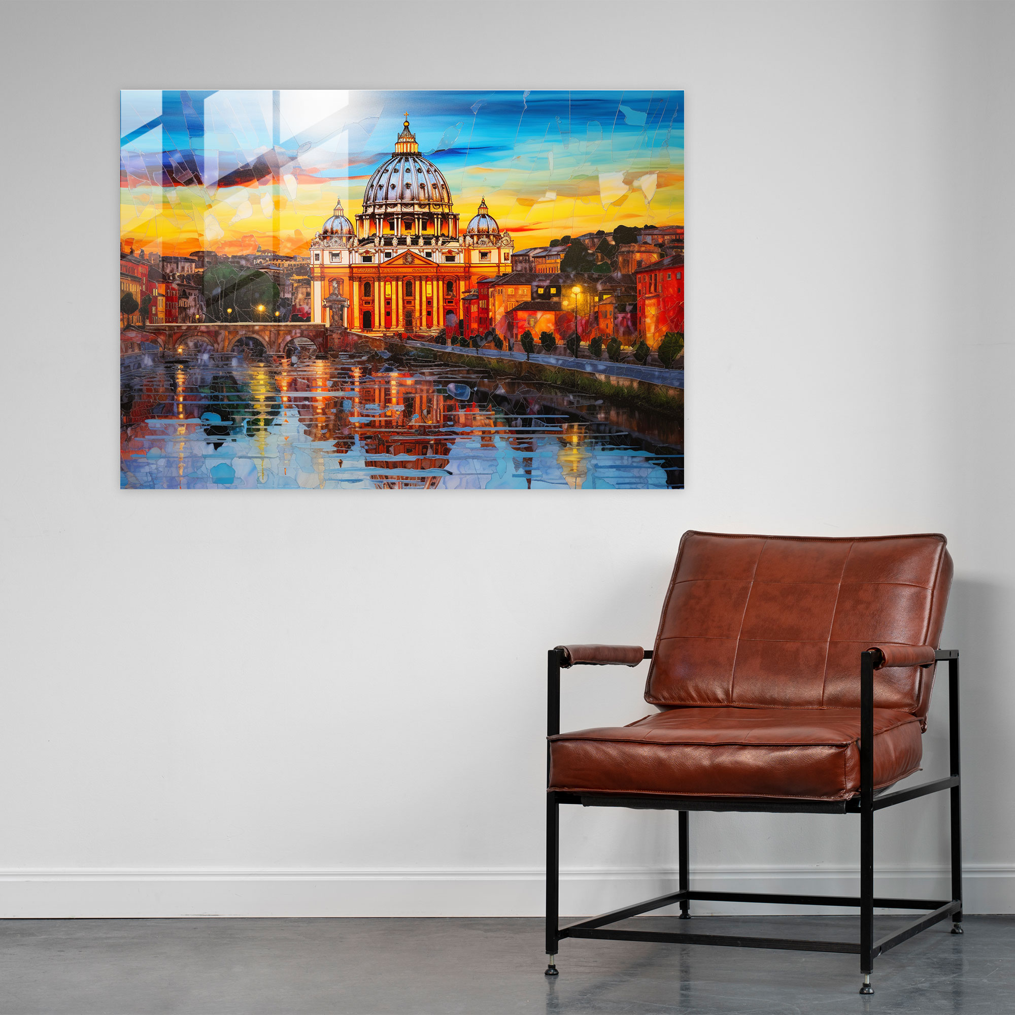 Vatican City Glass Wall Art - Rome, Rome, Divine Beauty, Glass Art