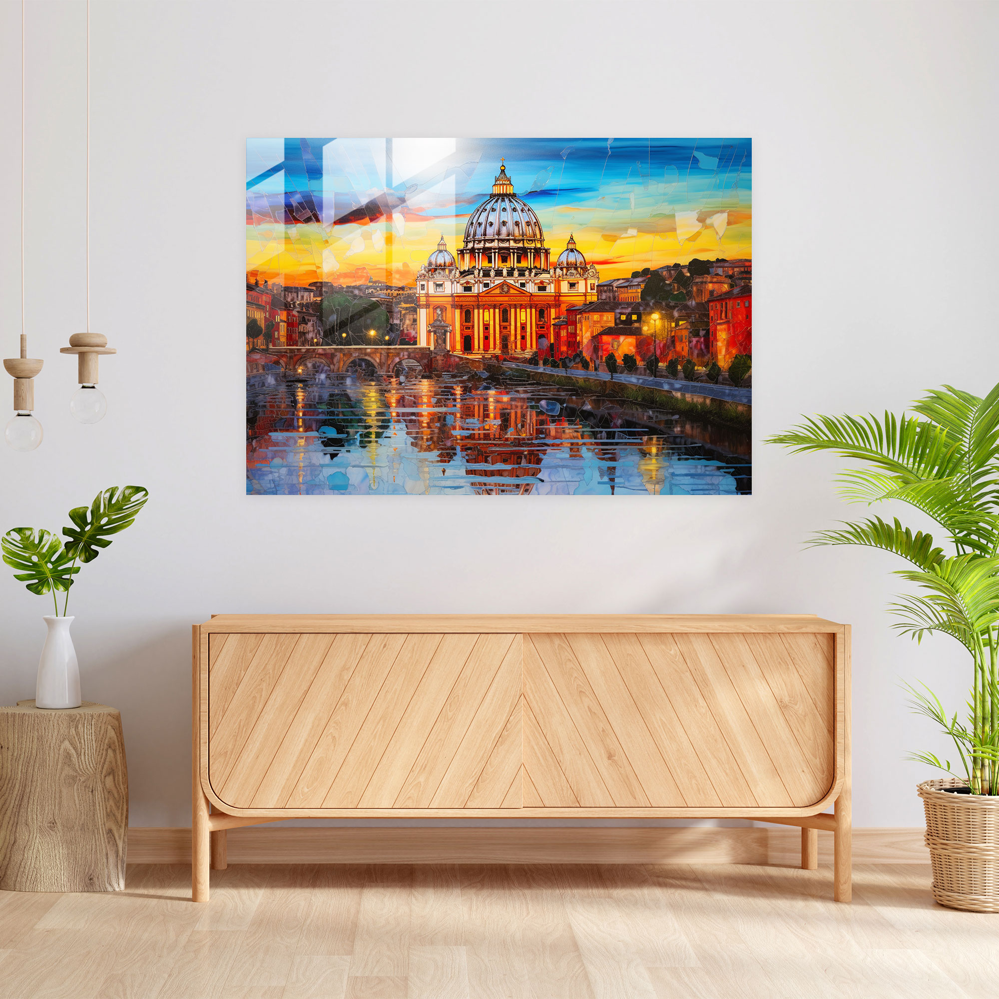 Vatican City Glass Wall Art - Rome, Rome, Divine Beauty, Glass Art