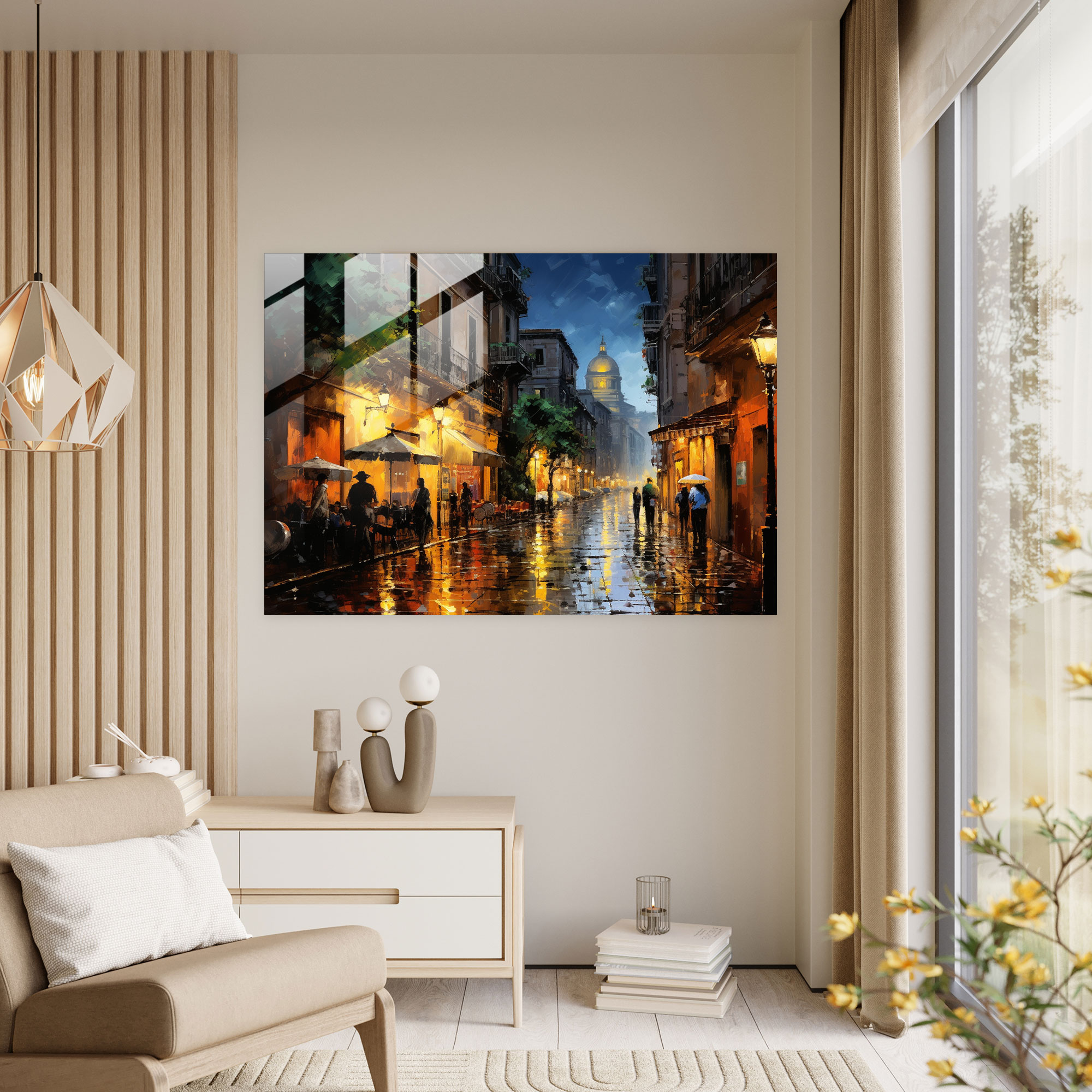 Rome Glass Wall Art - Picturesque Rome Nights - Rome, Rome, Wall Decoration, Modern Art