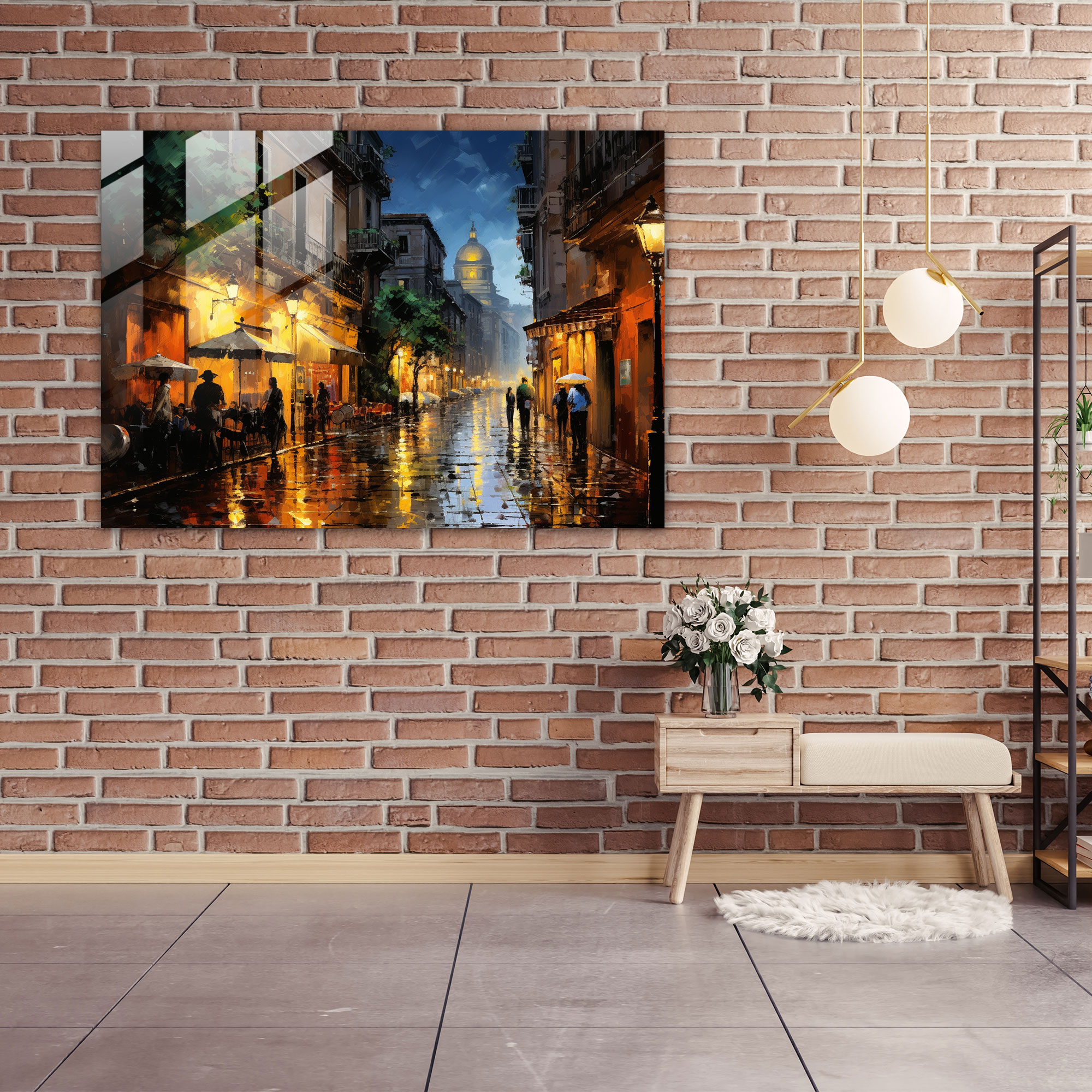 Rome Glass Wall Art - Picturesque Rome Nights - Rome, Rome, Wall Decoration, Modern Art