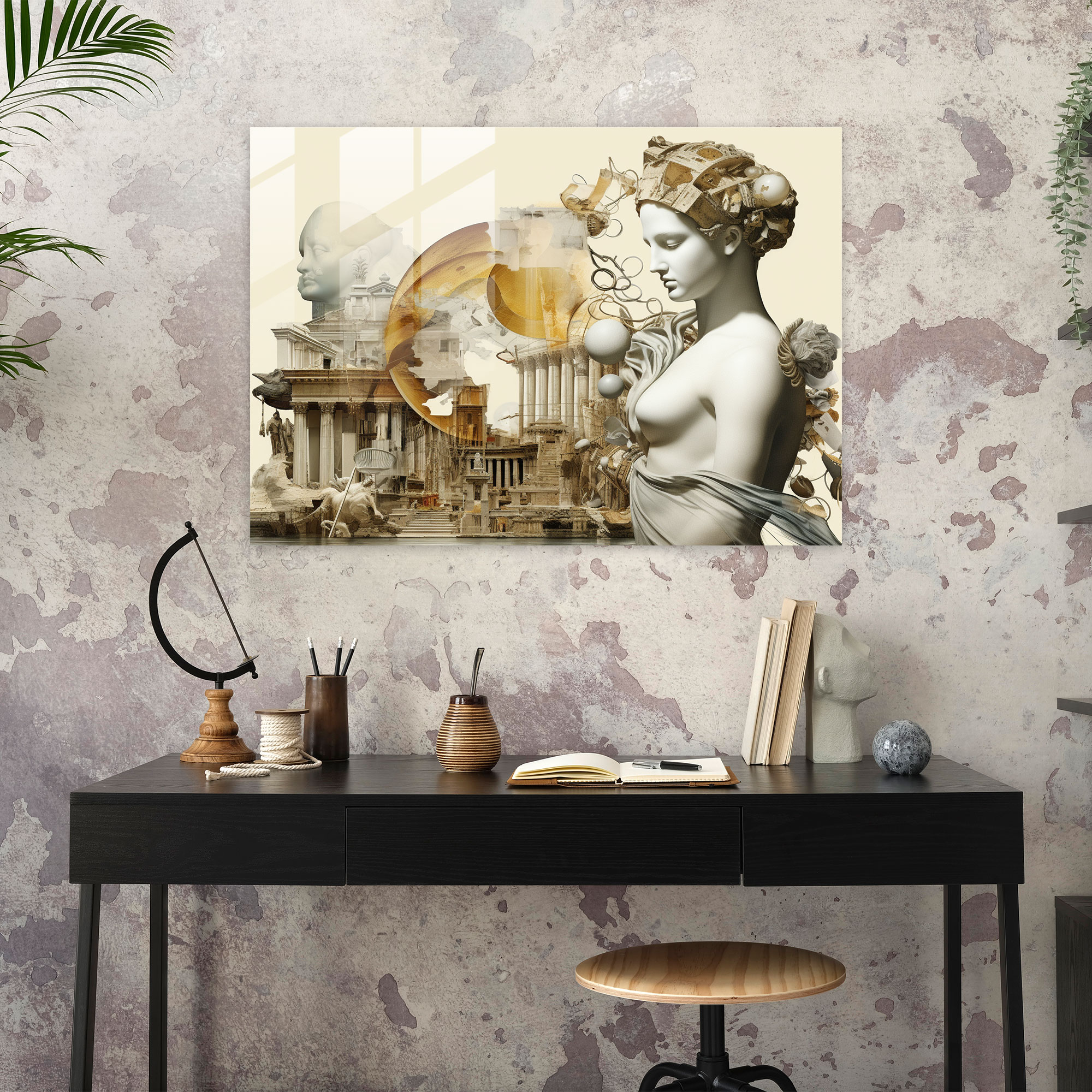 Roma Modern Sanat - Roma Roma Heykelleri Gerçeküstü Karışık Medya Kolaj Modern Objeler