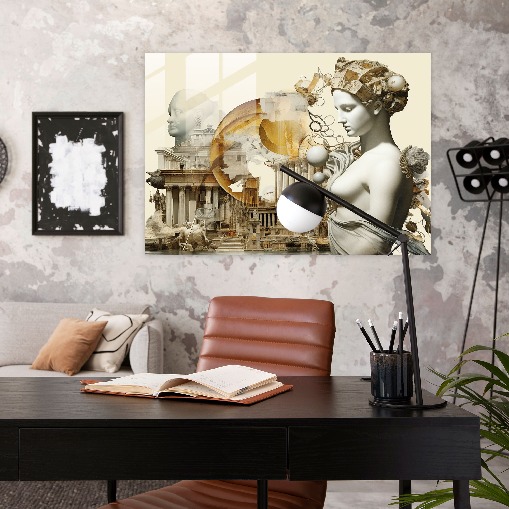 Roma Modern Sanat - Roma Roma Heykelleri Gerçeküstü Karışık Medya Kolaj Modern Objeler
