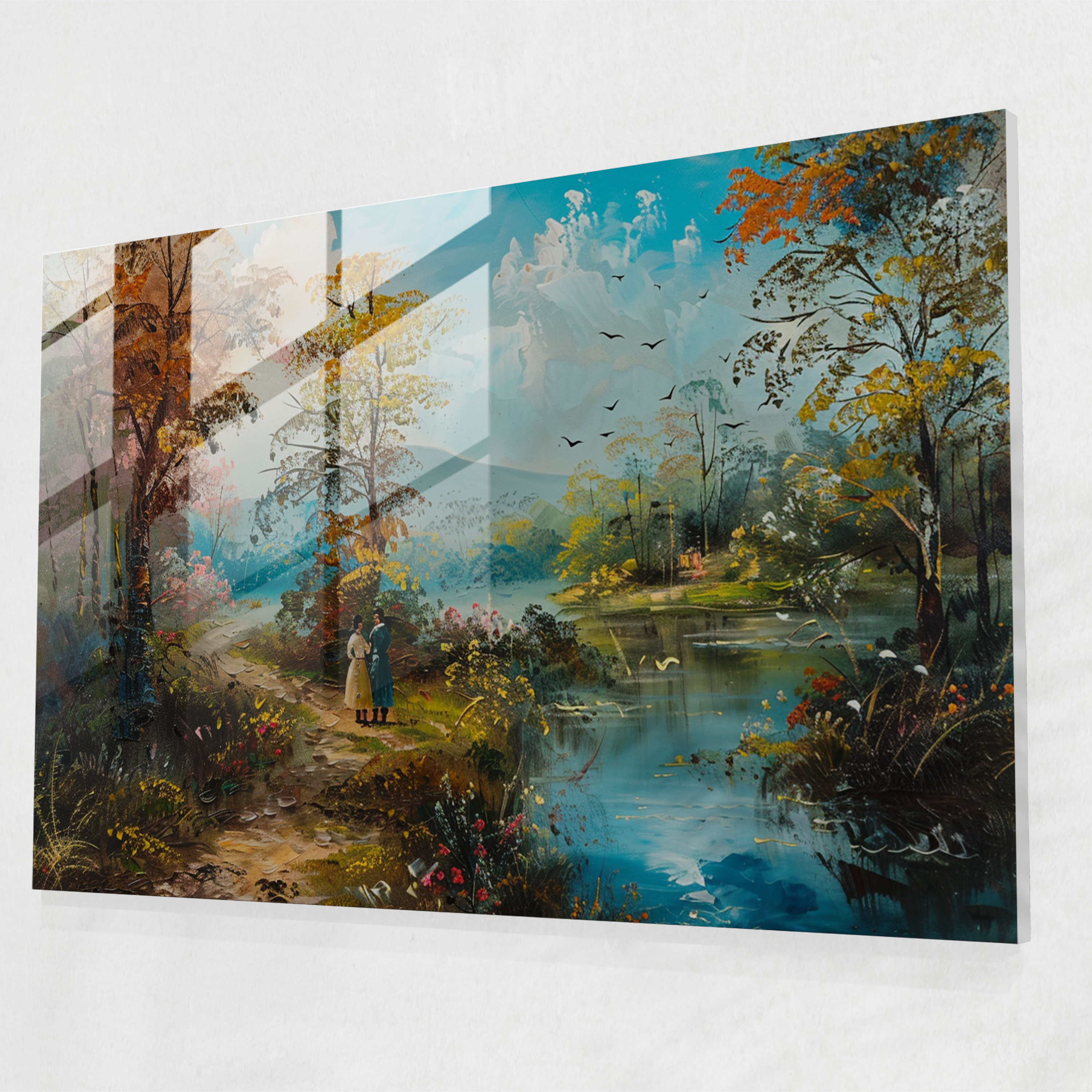 Rokoko Tarzı Tablo Duvar Dekorasyonu - Kanvas Tablo Cam Tablo Modern Sanat