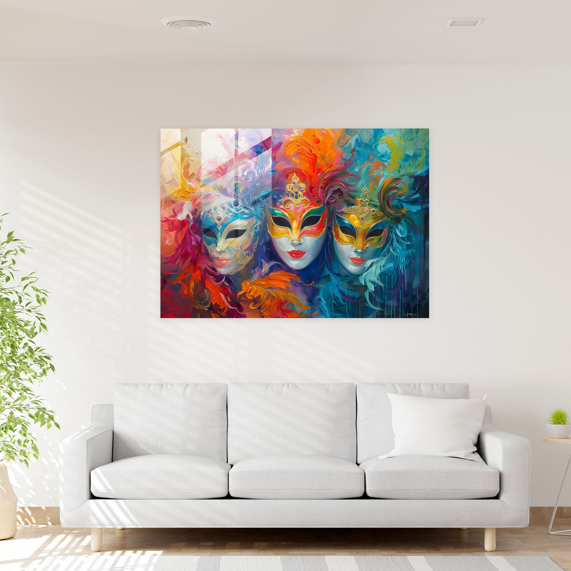 Rokoko Tarzı Tablo Modern Sanat - Kanvas Tablo Cam Tablo Modern Sanat