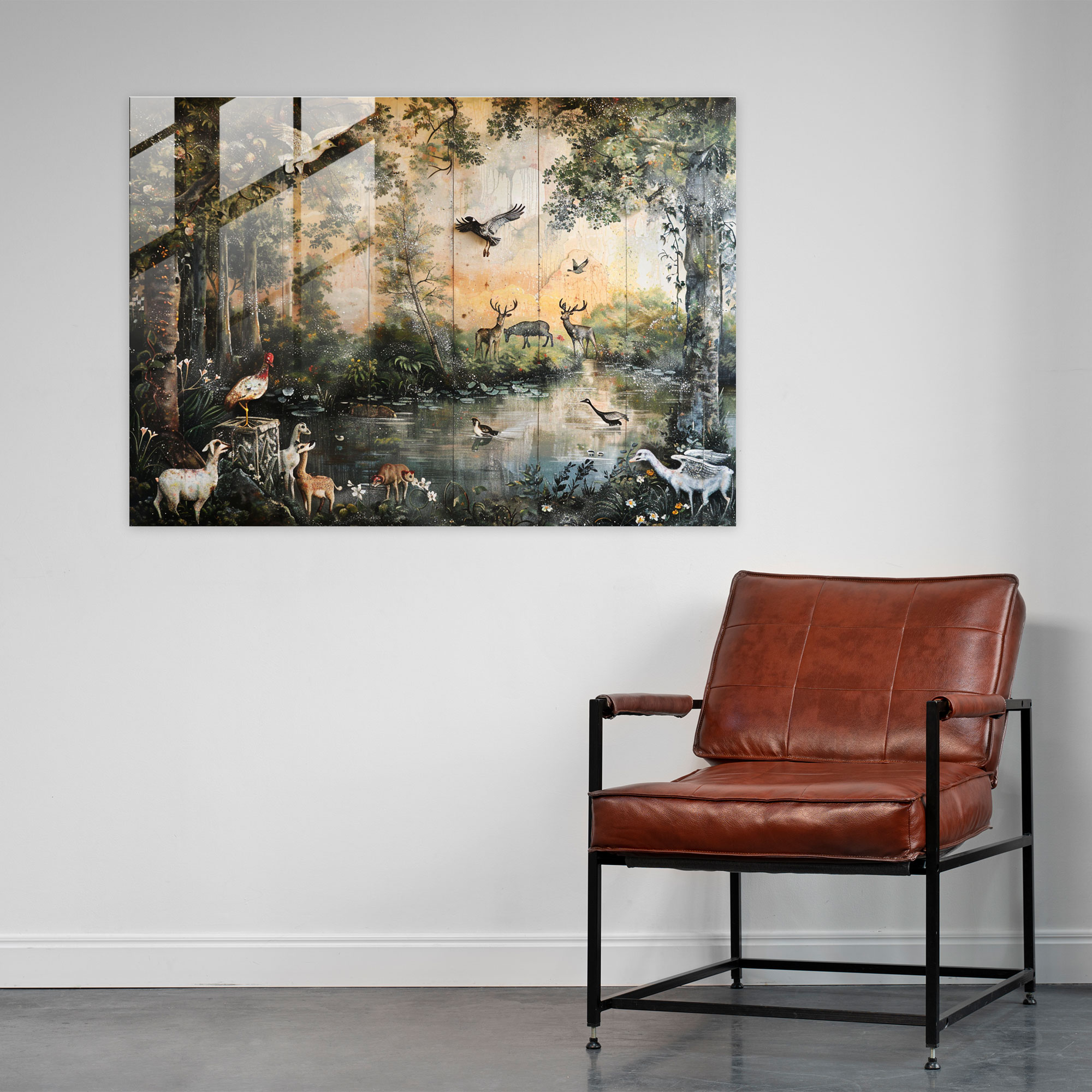 Rokoko Tarzı Tablo Duvar Dekorasyonu - Kanvas Tablo Cam Tablo Modern Sanat
